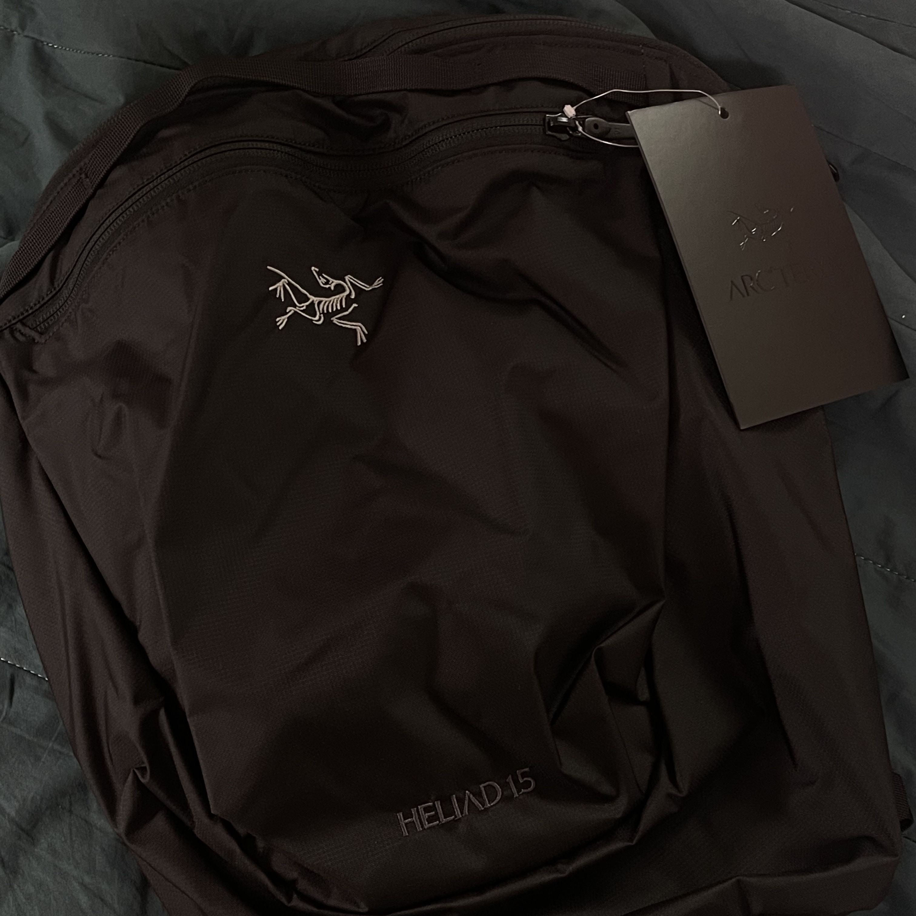 Arc'teryx Heliad 15 Backpack Black 착용 스타일