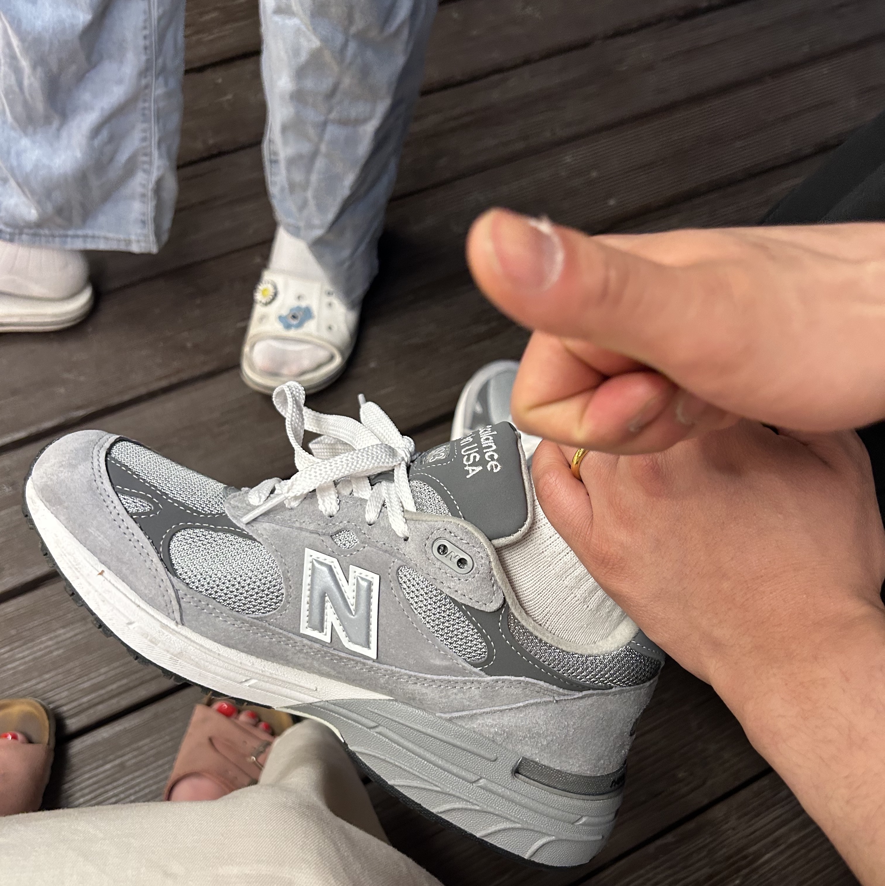 New Balance 993 Made in USA Grey - D Standard 착용 스타일