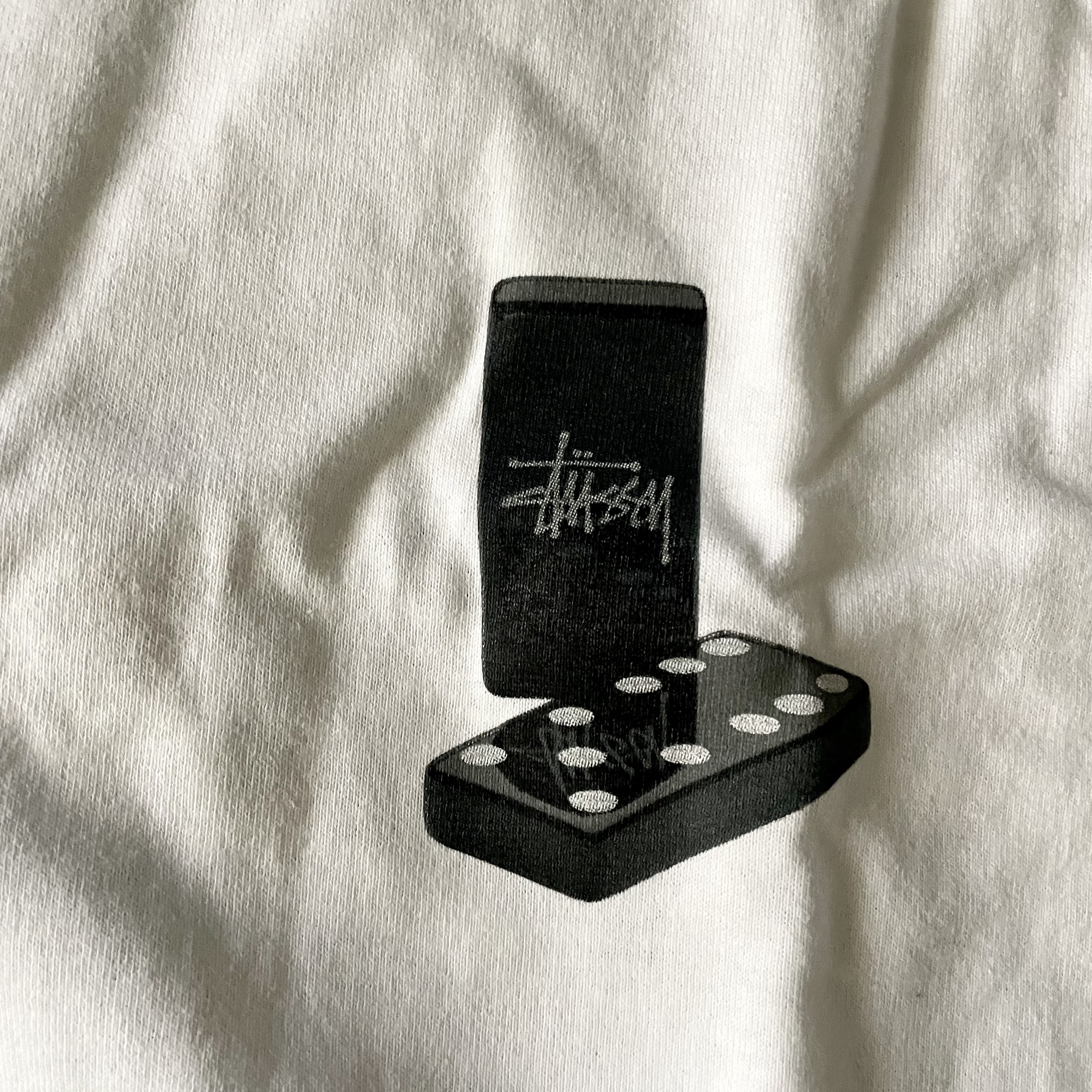 Stussy Dominoes T-Shirt White 착용 스타일 - 1