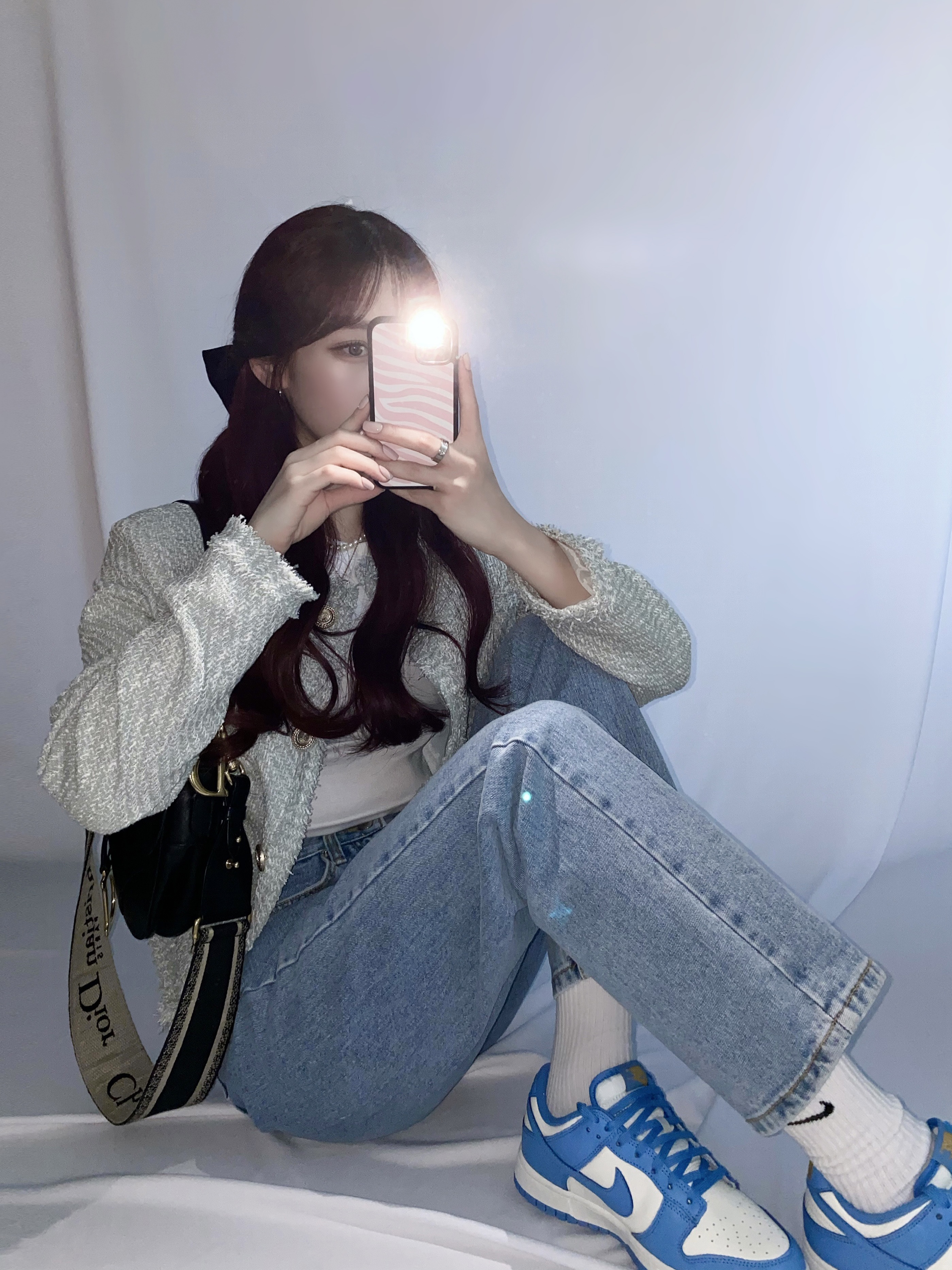 Dior Saddle Bag Grained Calfskin Black, (W) Nike Dunk Low Coast 착용 스타일