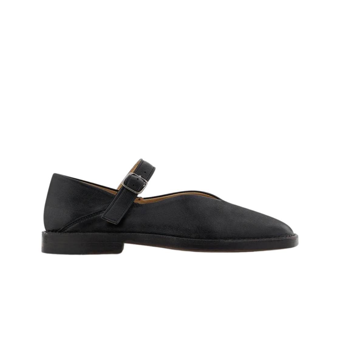 (W) 르메르 발레리나 슈즈 샤이니 나파 레더 블랙((W) Lemaire Ballerina Shoes Shiny Nappa Leather Black)