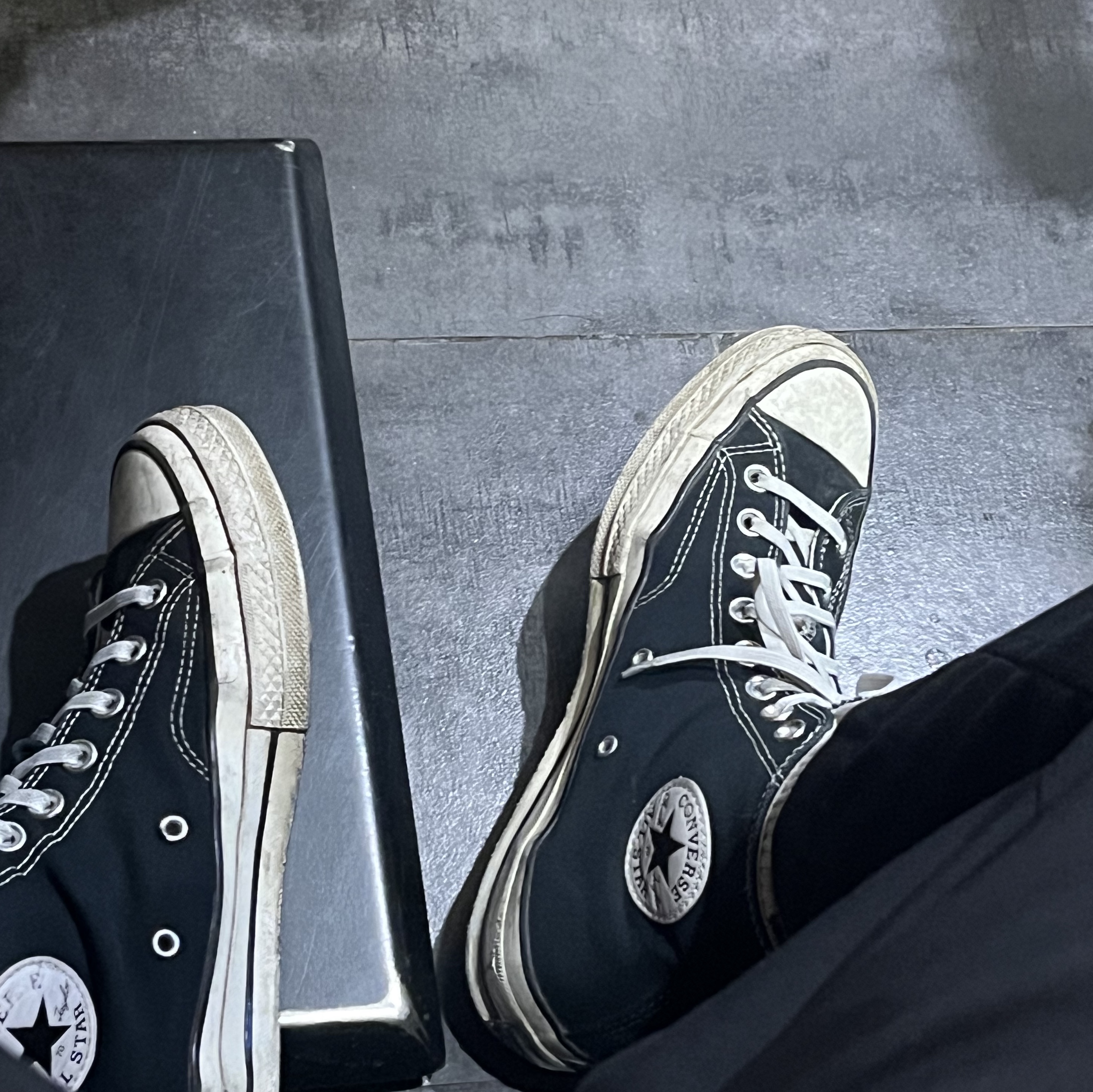 Converse Chuck 70 Hi Black 착용 스타일