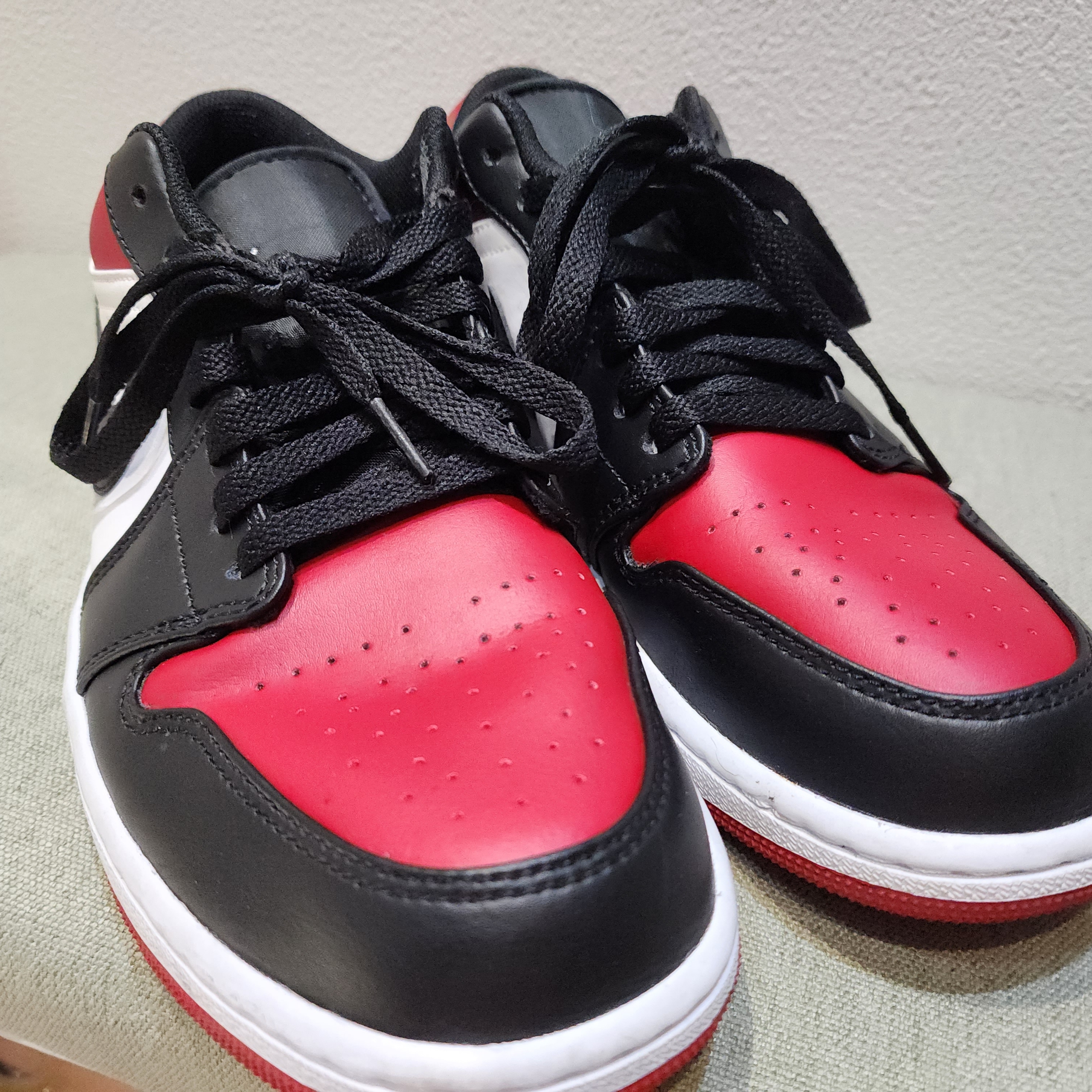 Jordan 1 Low Bred Toe 착용 스타일