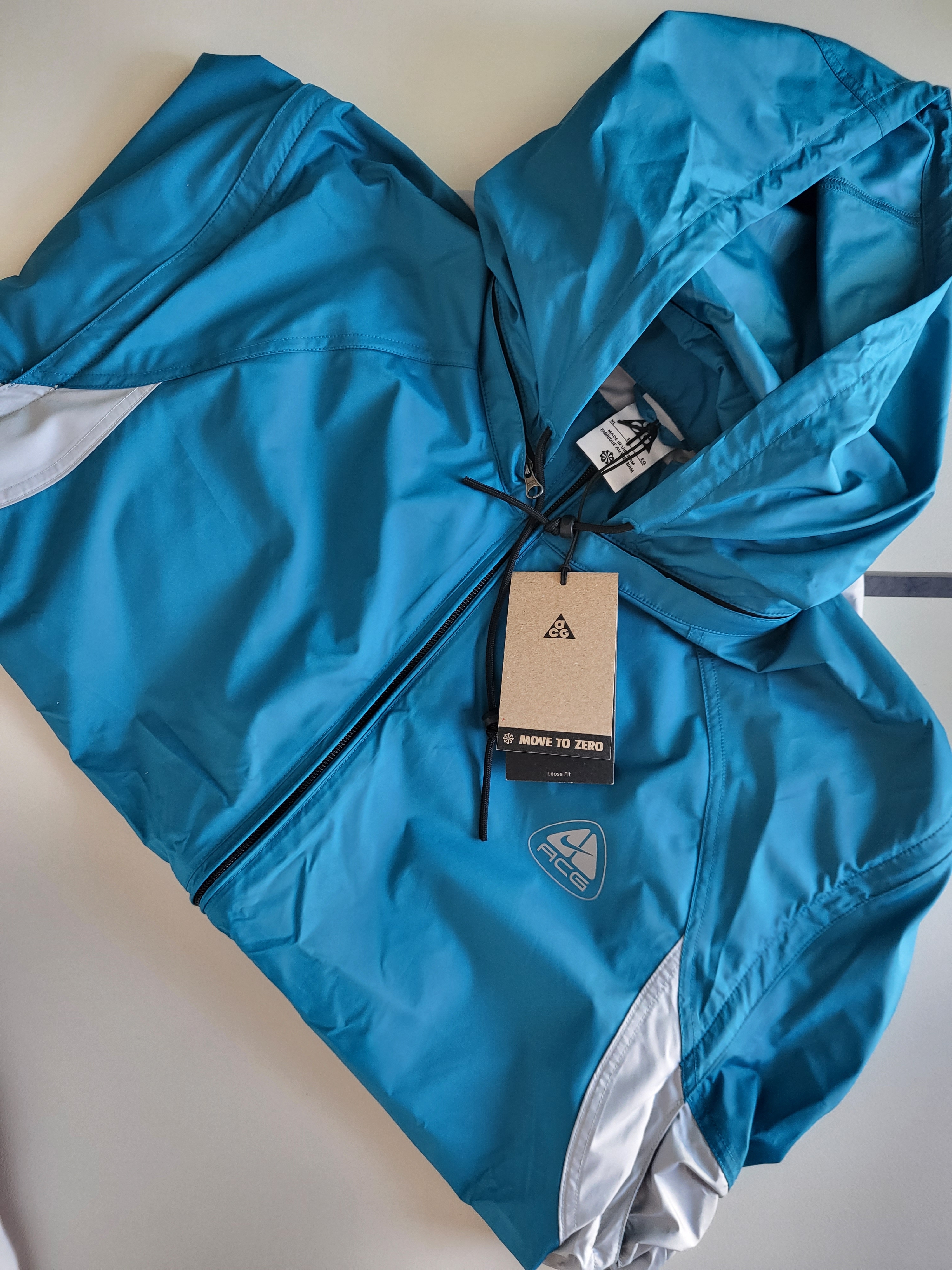 Nike ACG Oregon Series Reissue Micro Shell Jacket Green Abyss - Asia 착용 스타일