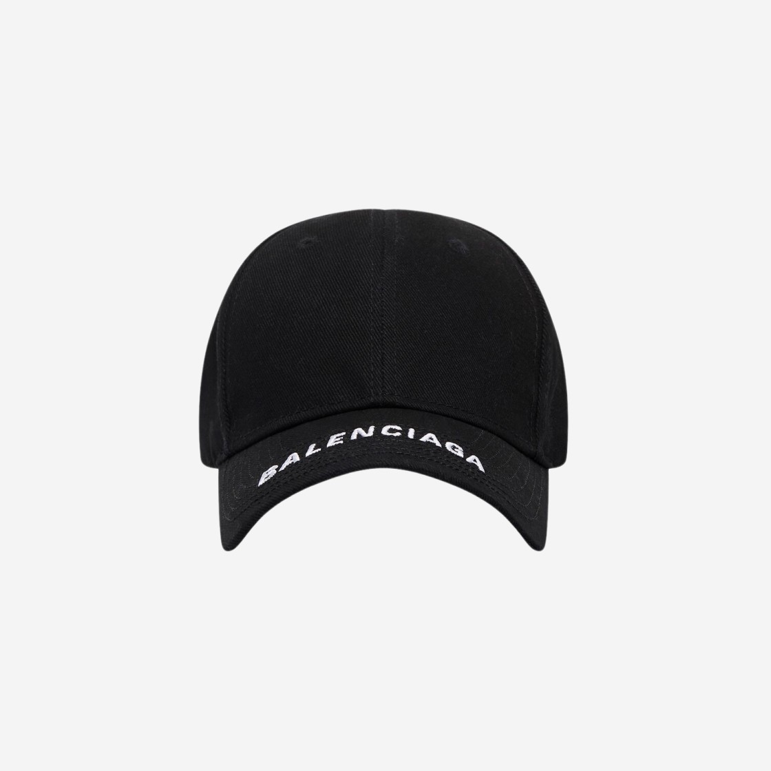 531588410B21077 Balenciaga Logo Visor Cap Black - 대표 이미지 #1