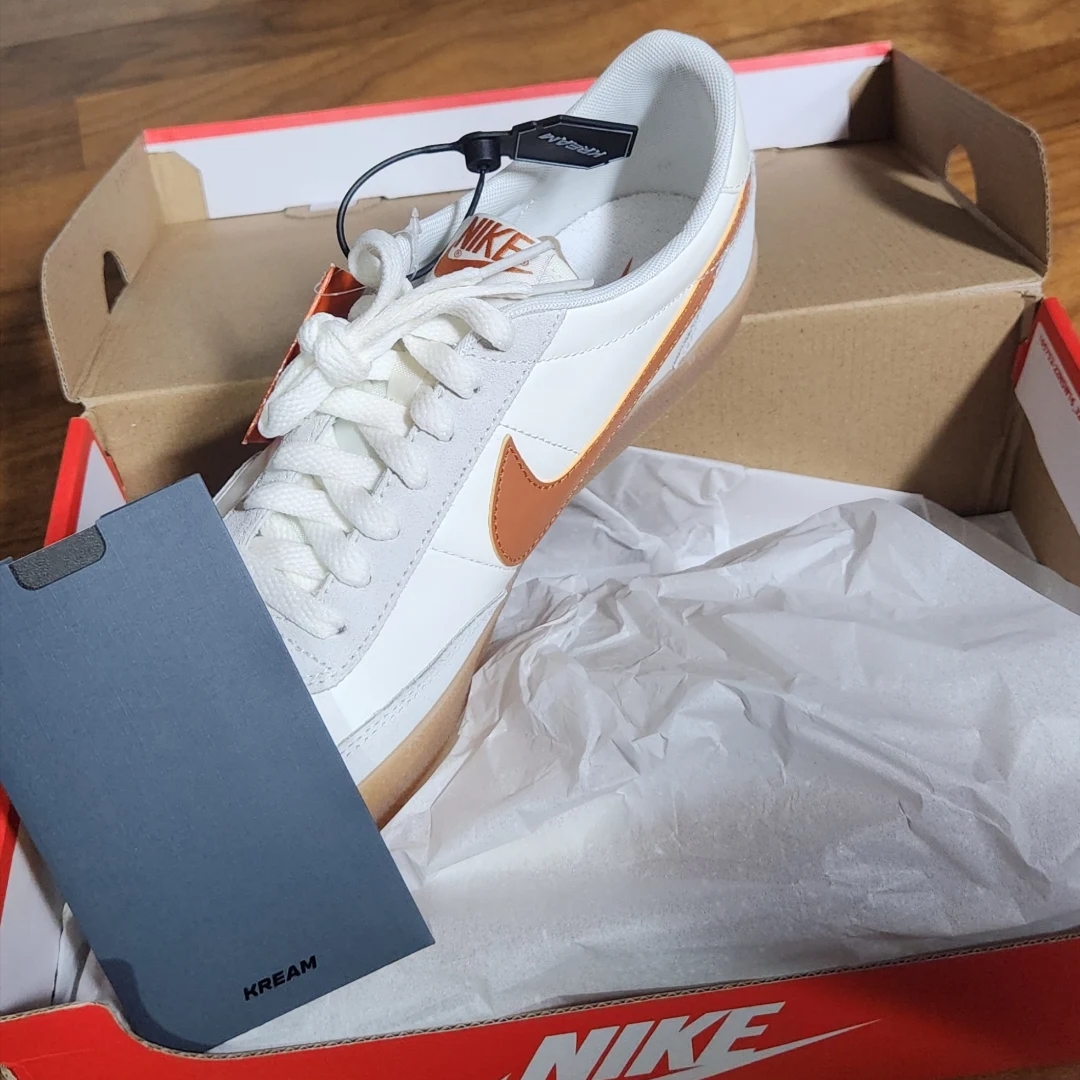 Nike Killshot 2 Leather Sail Desert Orange 착용 스타일 - 1