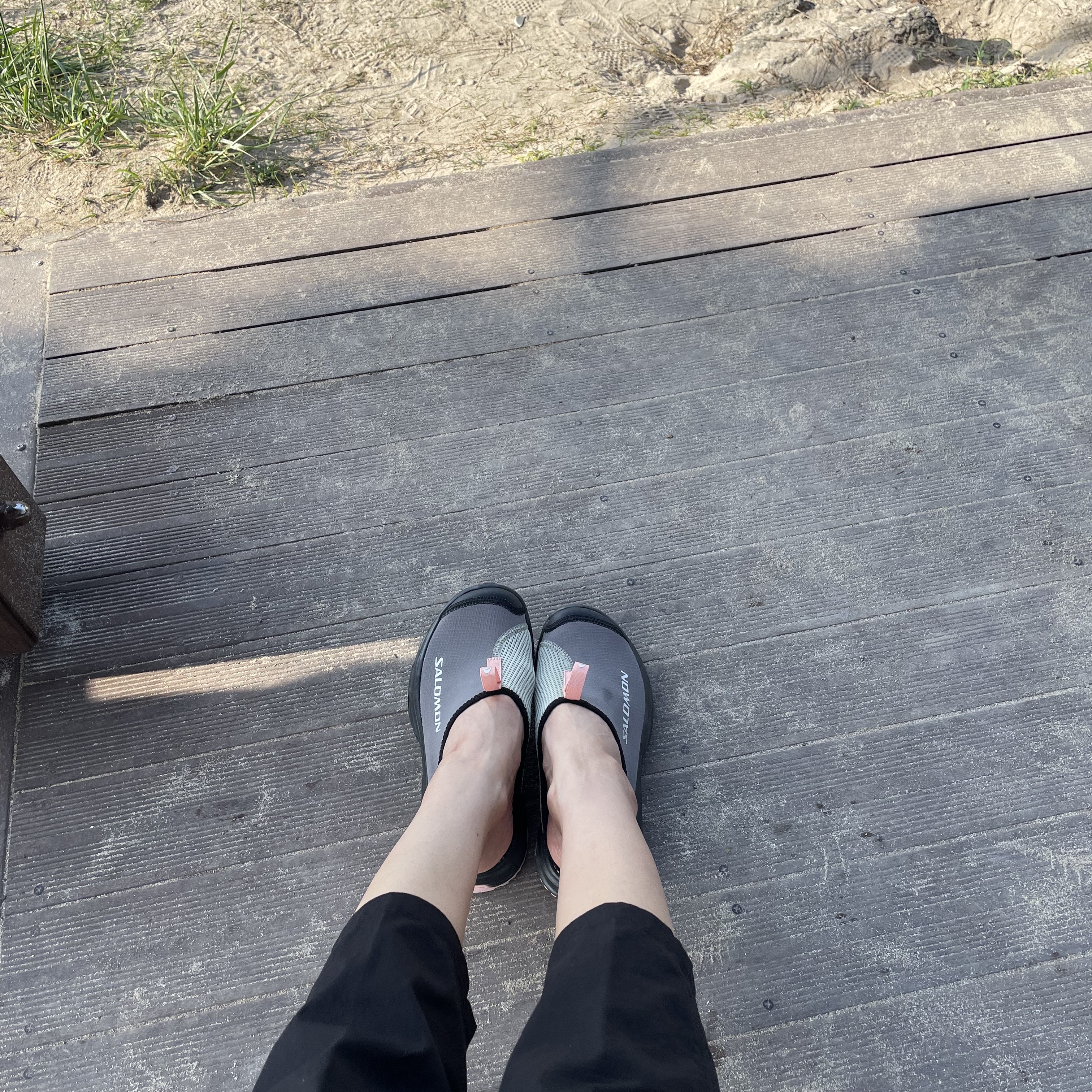 Salomon RX Slide 3.0 Pewter 착용 스타일 - 3