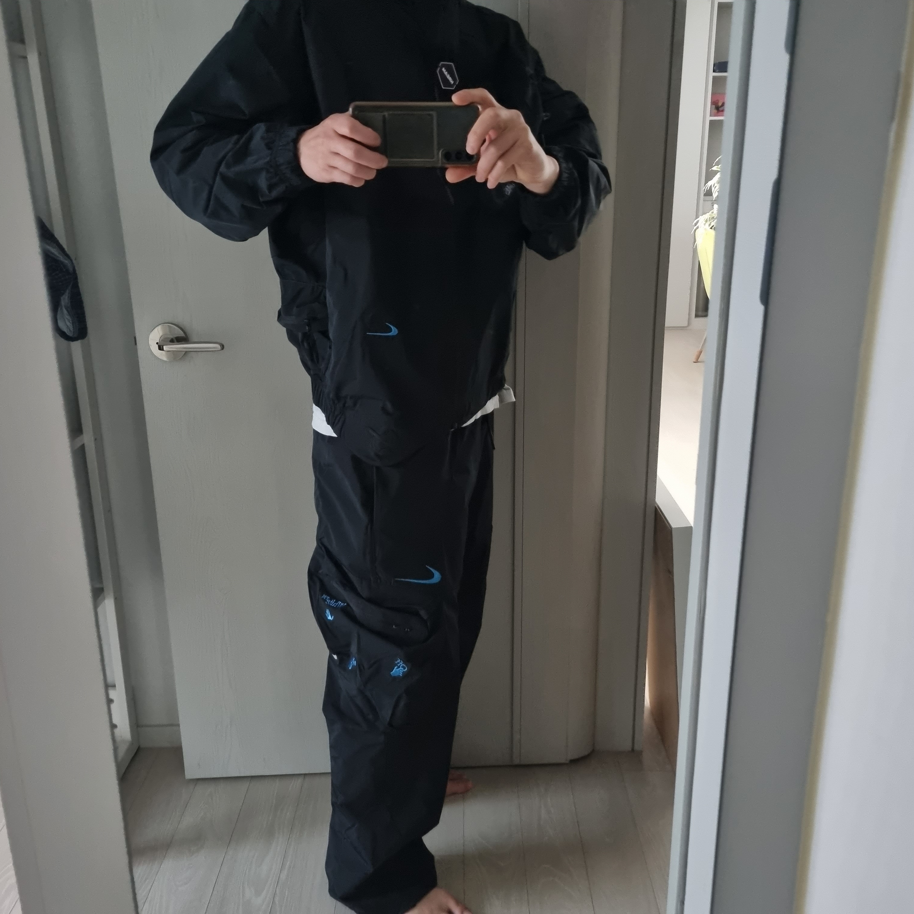 Nike x Off-White NRG Track Suit Black - Asia 착용 스타일 - 2