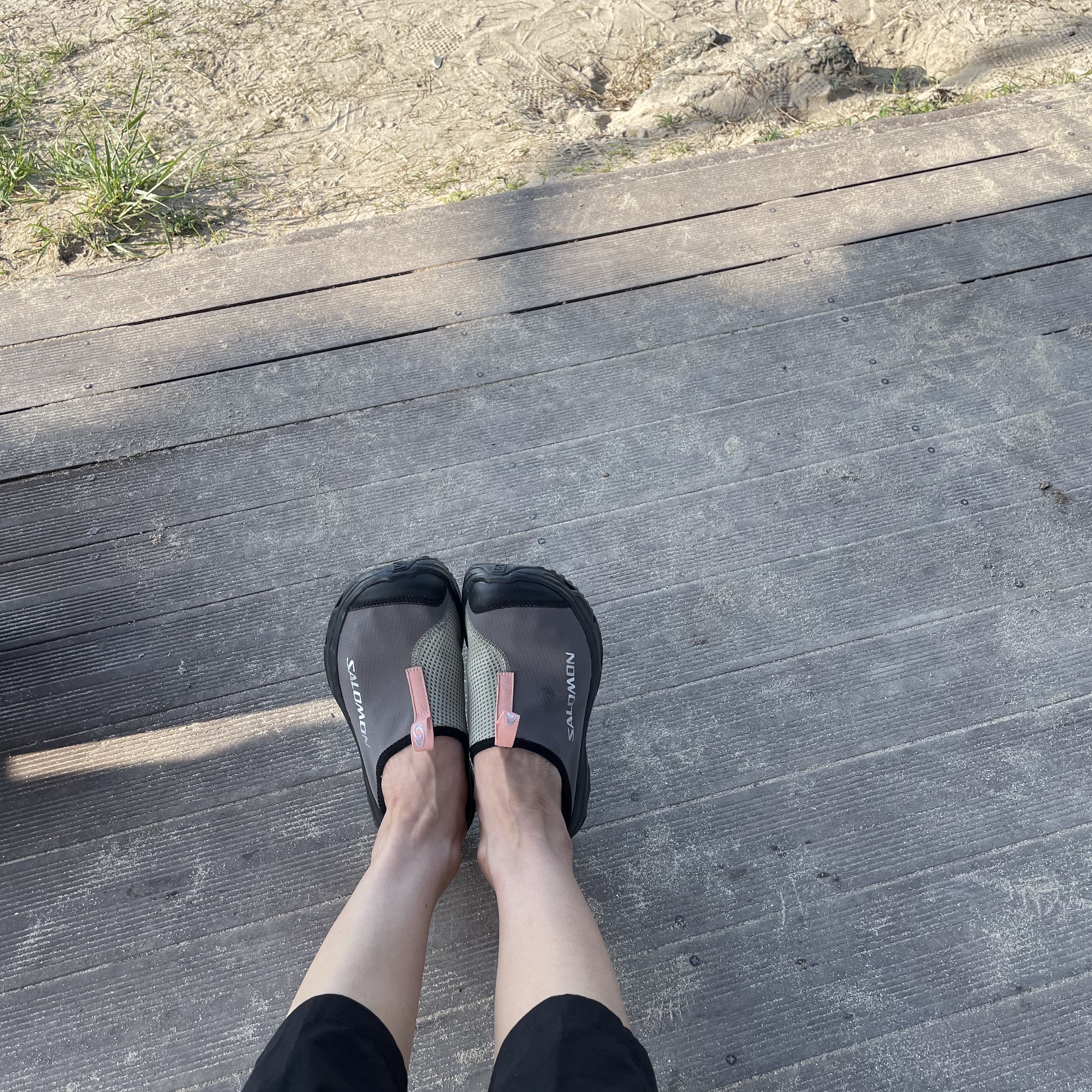 Salomon RX Slide 3.0 Pewter 착용 스타일 - 2