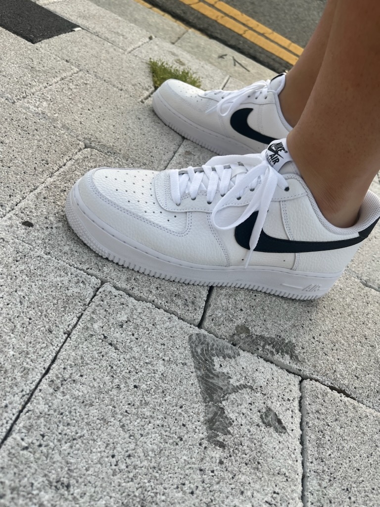 Nike Air Force 1 '07 White Black 착용 스타일