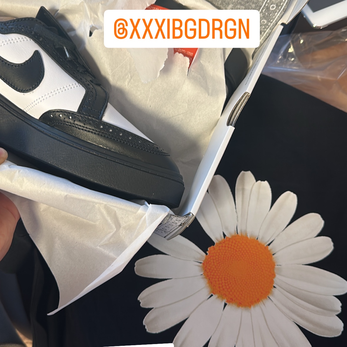 Nike x Peaceminusone Kwondo1 Black and White, Nike x Peaceminusone LS T-Shirt Black (DR0098-010) 착용 스타일