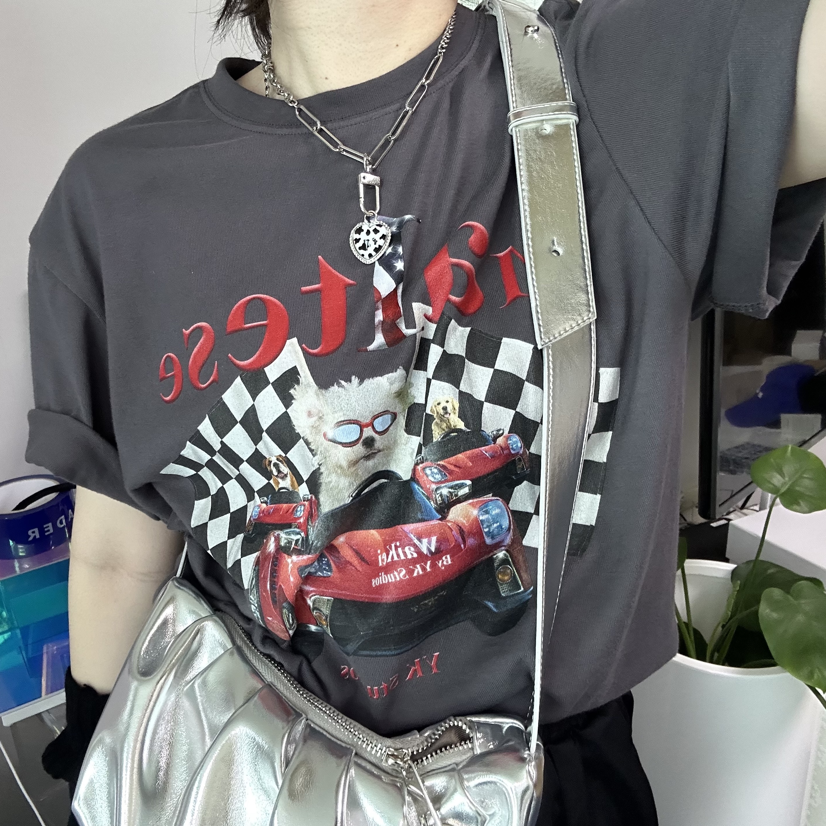 Ader Error Inarow Cross Bag Multi, Salomon ACS Pro Black 착용 스타일 - 3