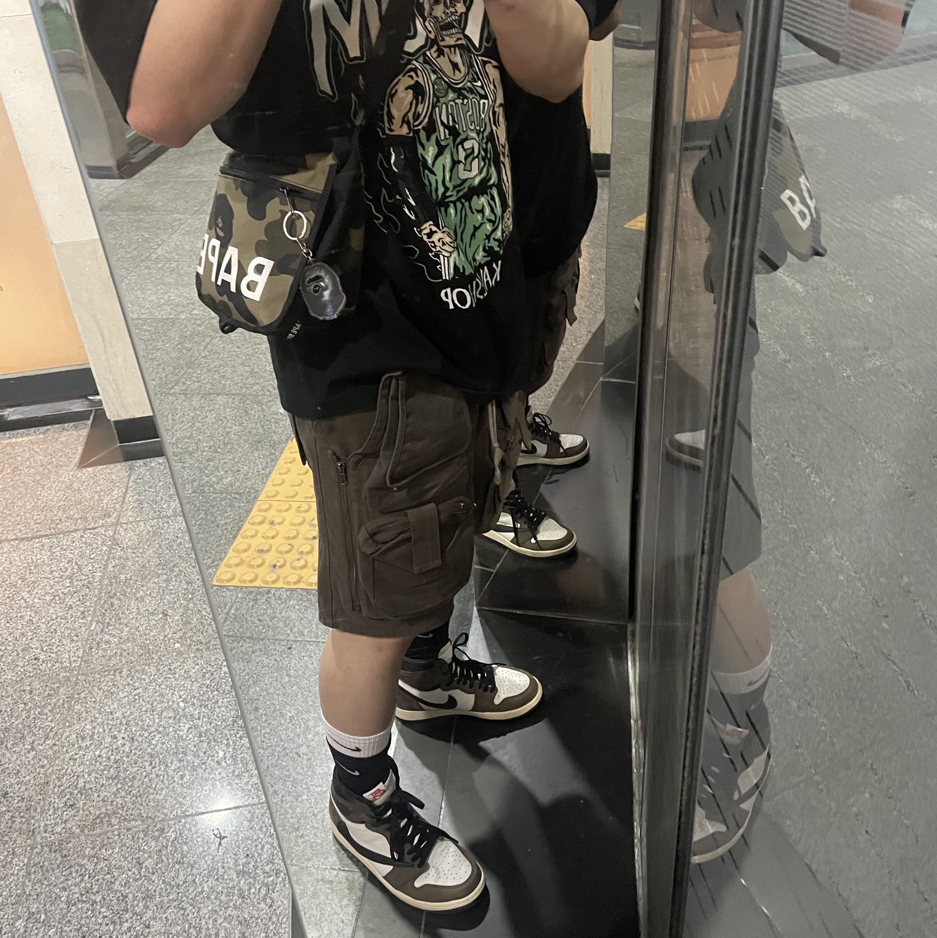 Jordan 1 x Travis Scott Retro High OG SP Mocha 착용 스타일