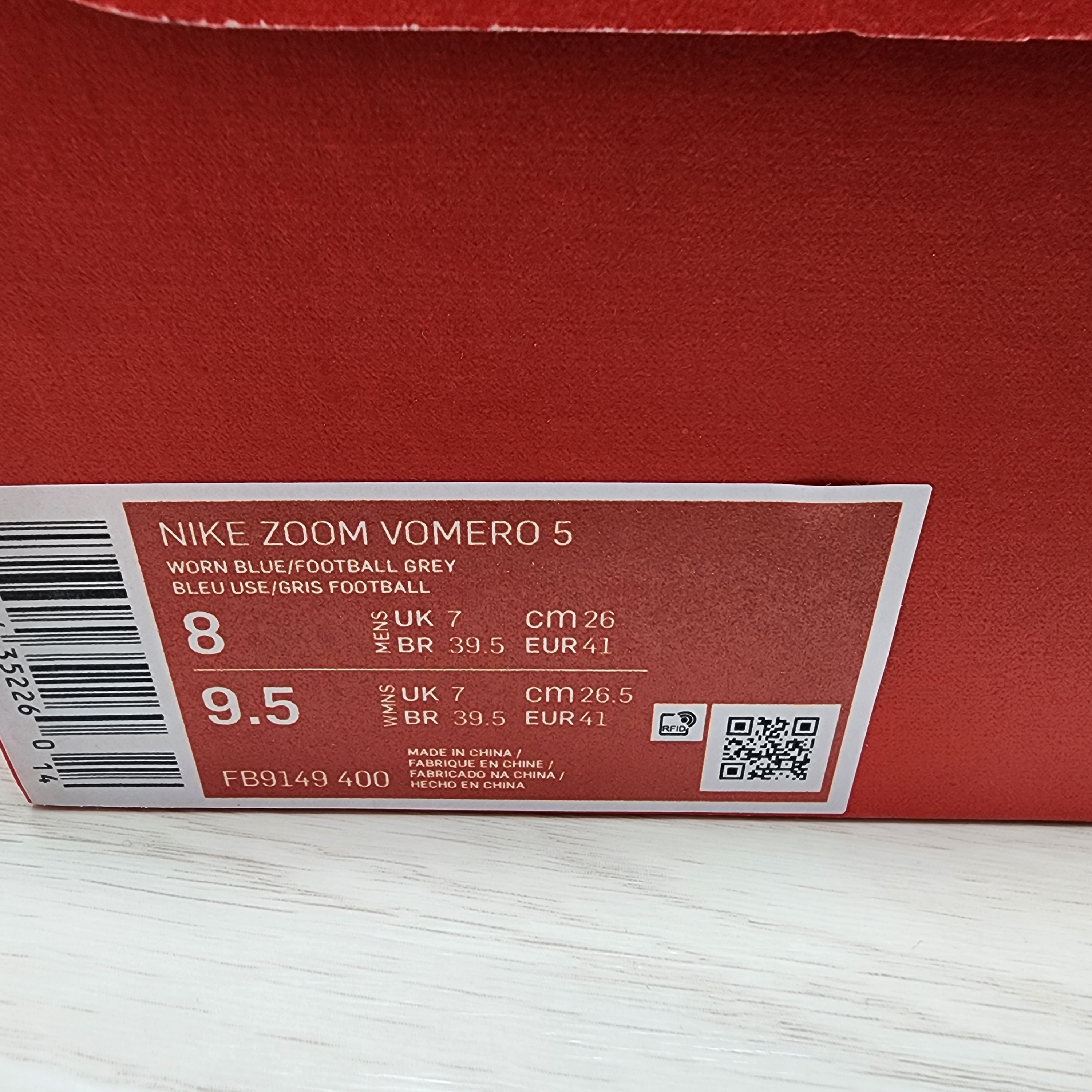 Nike Zoom Vomero 5 Mystic Navy and Worn Blue 착용 스타일 - 4