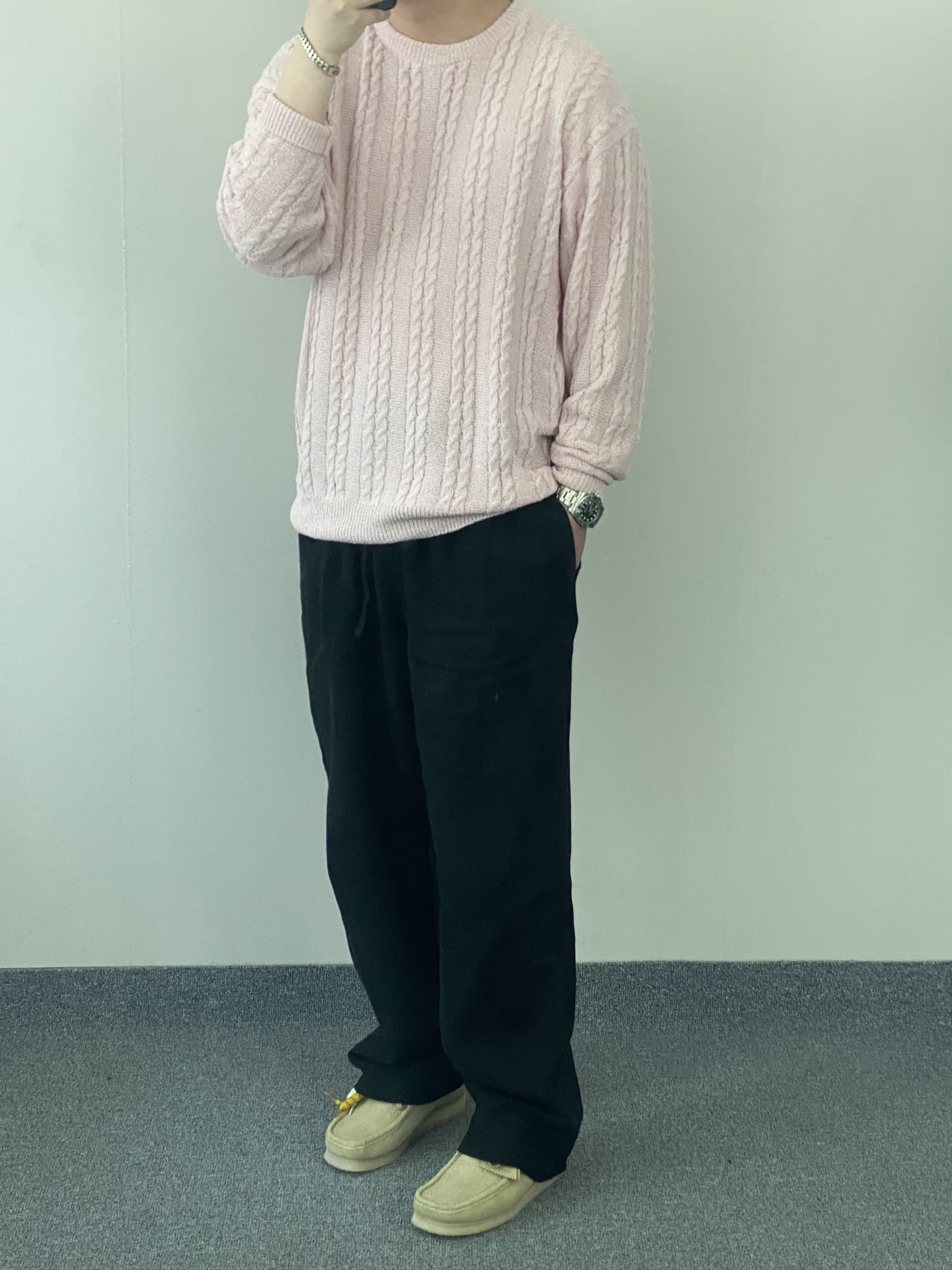 Clarks x Thisisneverthat Wallabee Maple, Rolex Submariner Date 40mm 116610LV Green Oyster 착용 스타일