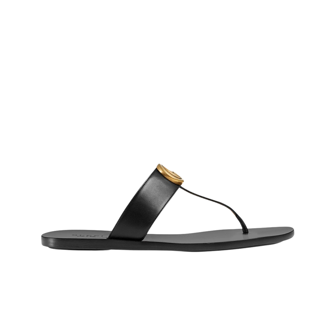 구찌 GG 마몽 T-스트랩 샌들 블랙(Gucci GG Marmont T-Strap Sandal Black) - 1