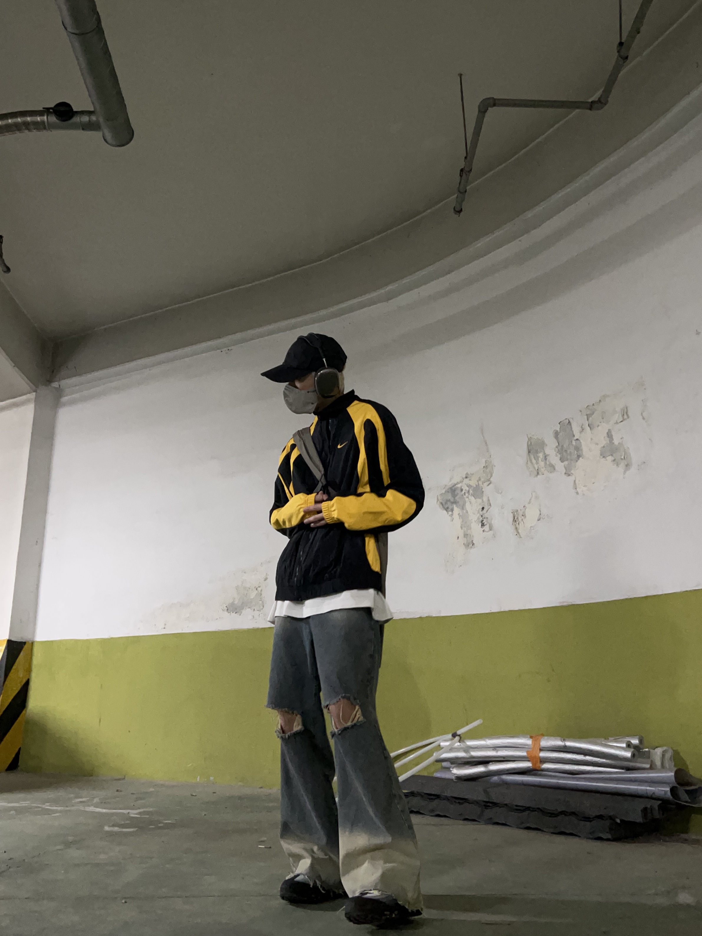 Nike x Drake Nocta Essential Track Jacket - US/EU, Nike Air Max 95 OG Neon Yellow 2020 착용 스타일