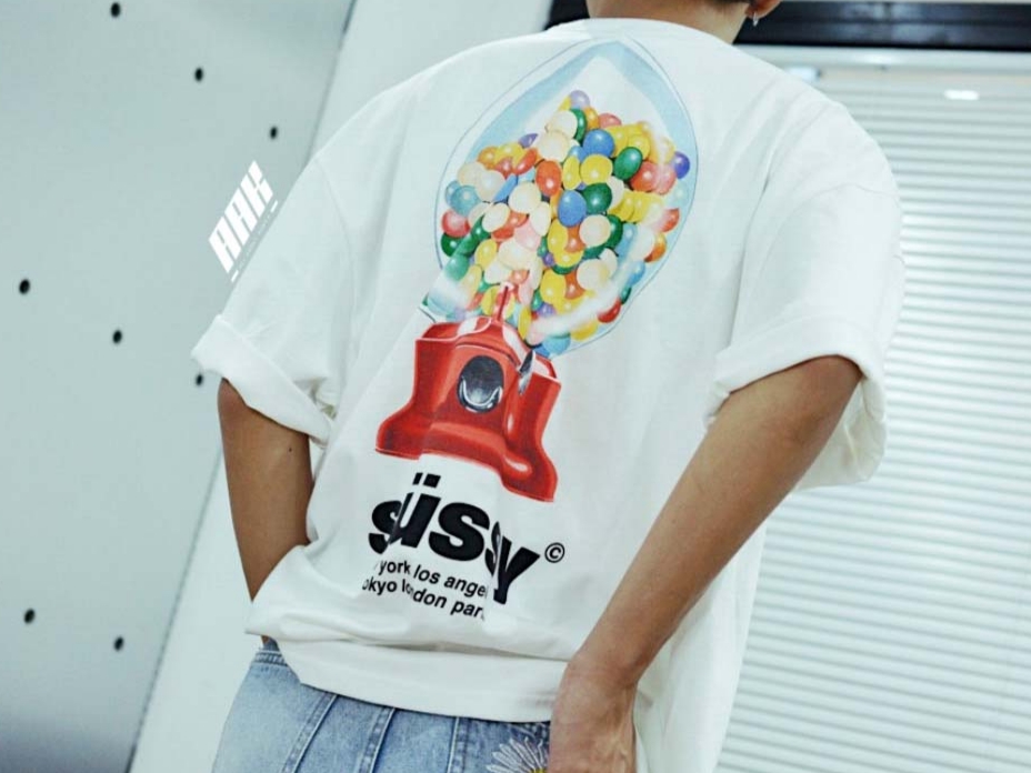 Stussy Gumball T-Shirt White 착용 스타일
