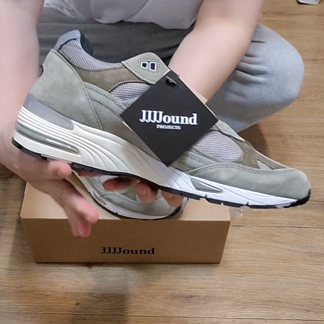 New Balance x JJJJound 991 Made in UK Grey 착용 스타일 - 1