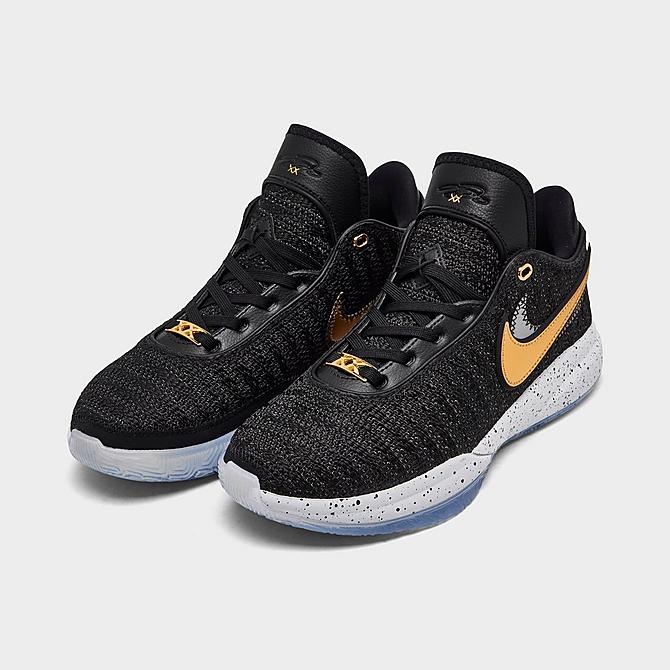 Nike LeBron XX EP Black Metallic Gold 착용 스타일 - 4