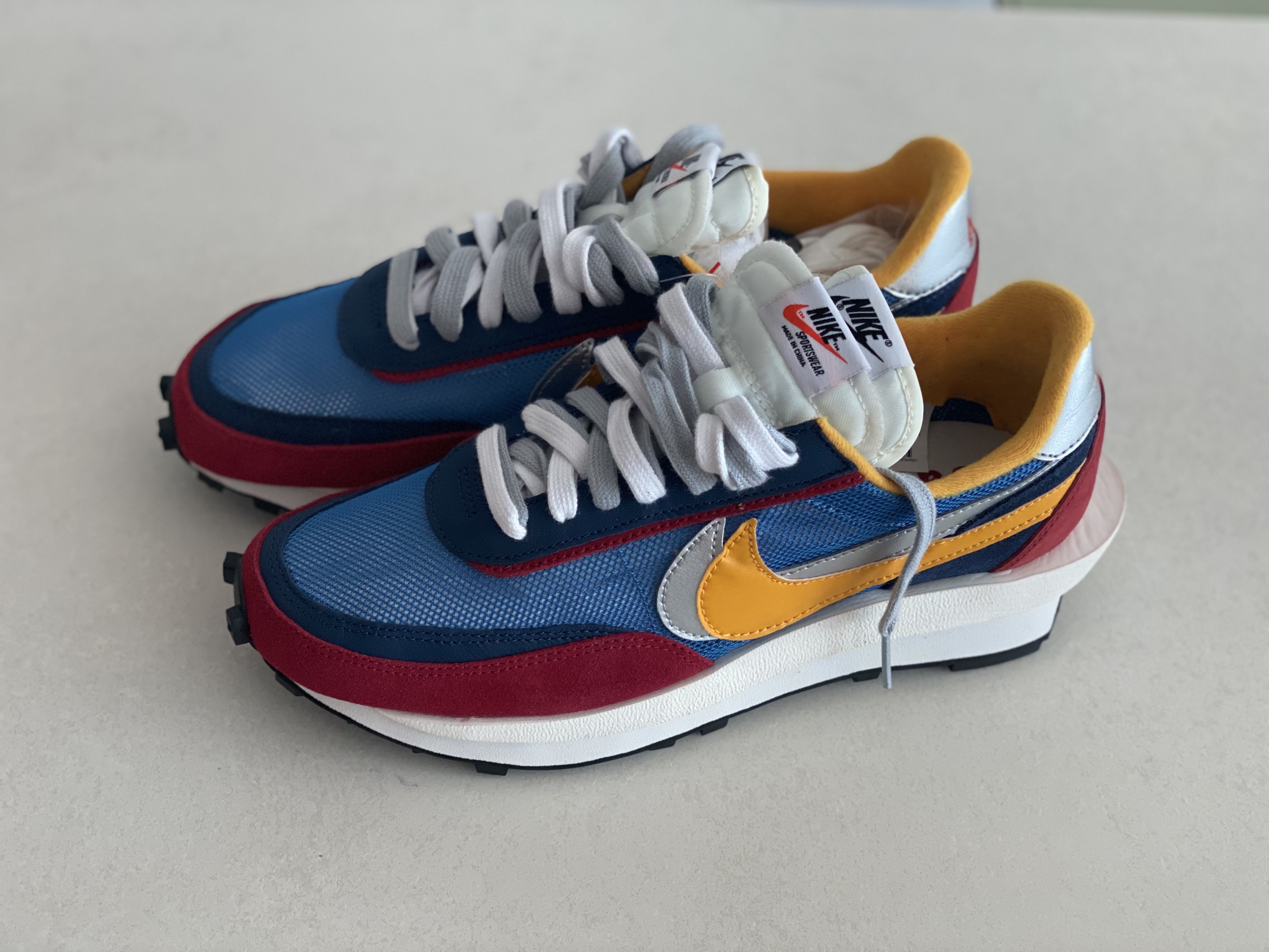 Nike x Sacai LDWaffle Blue Multi 착용 스타일