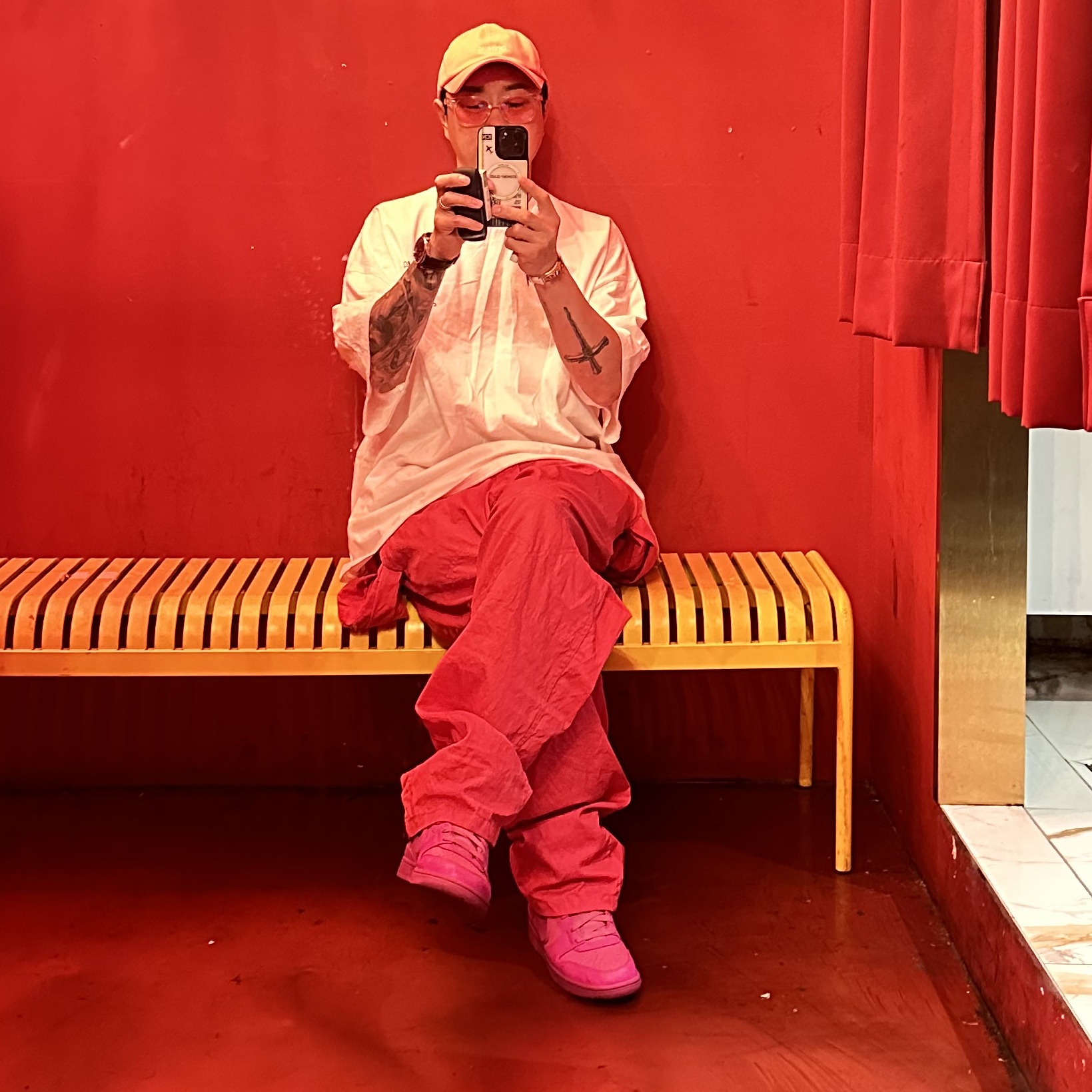 Nike x Ambush Dunk High Cosmic Fuchsia 착용 스타일