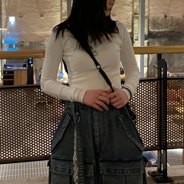 [KREAM 단독] Ourpas 030 Wide Cargo Denim Blue 착용 스타일 - 2