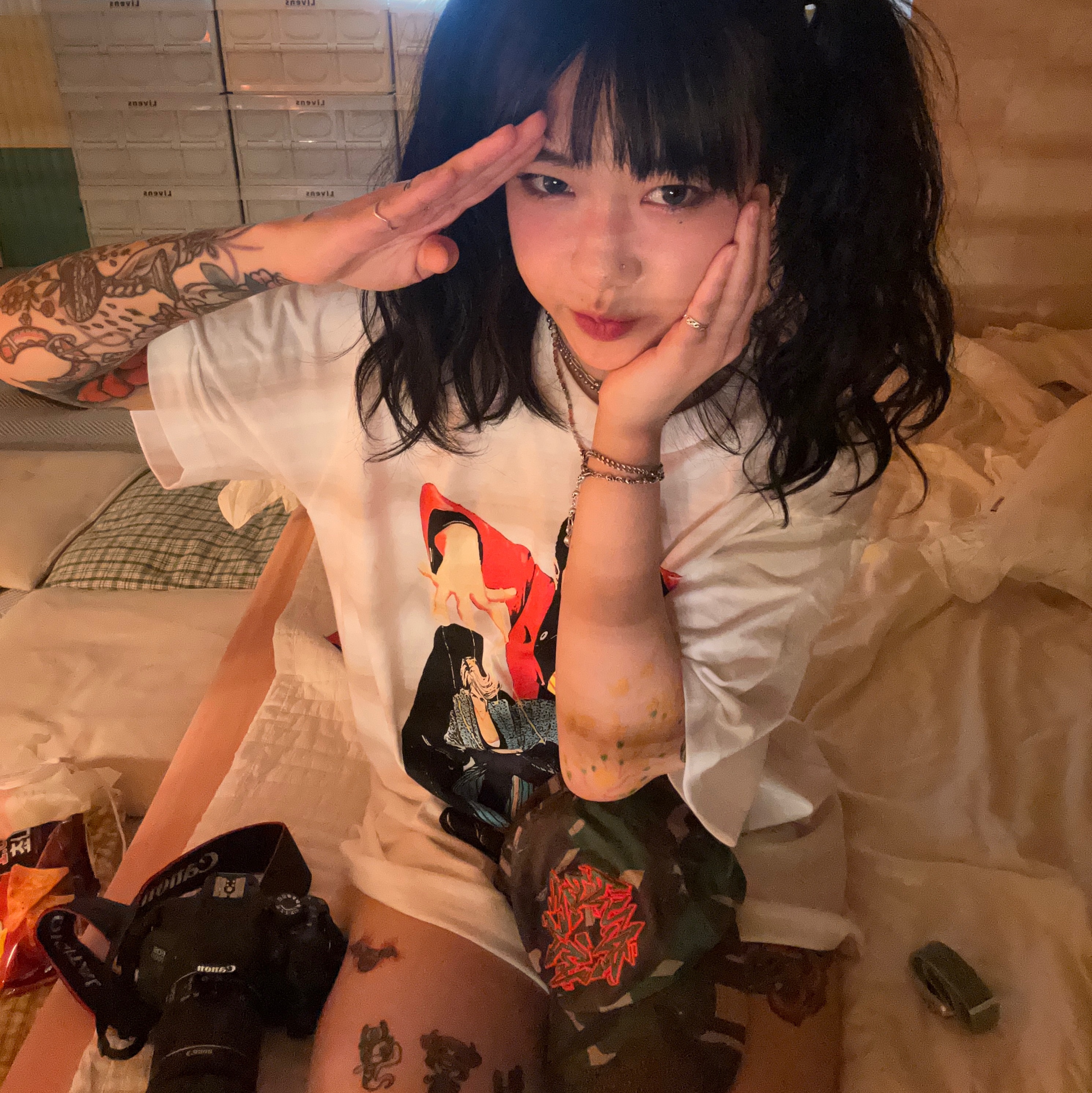 Supreme x Undercover Lupin T-Shirt White - 23SS 착용 스타일 - 2