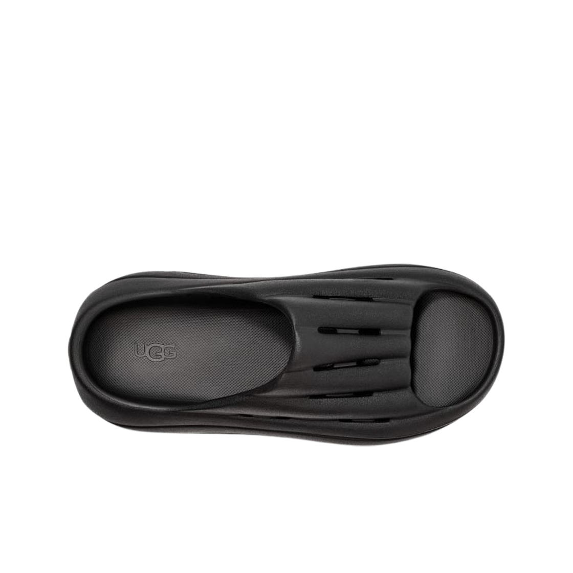 (W) 어그 폼 오 슬라이드 블랙((W) UGG Foam O Slide Black) - 2