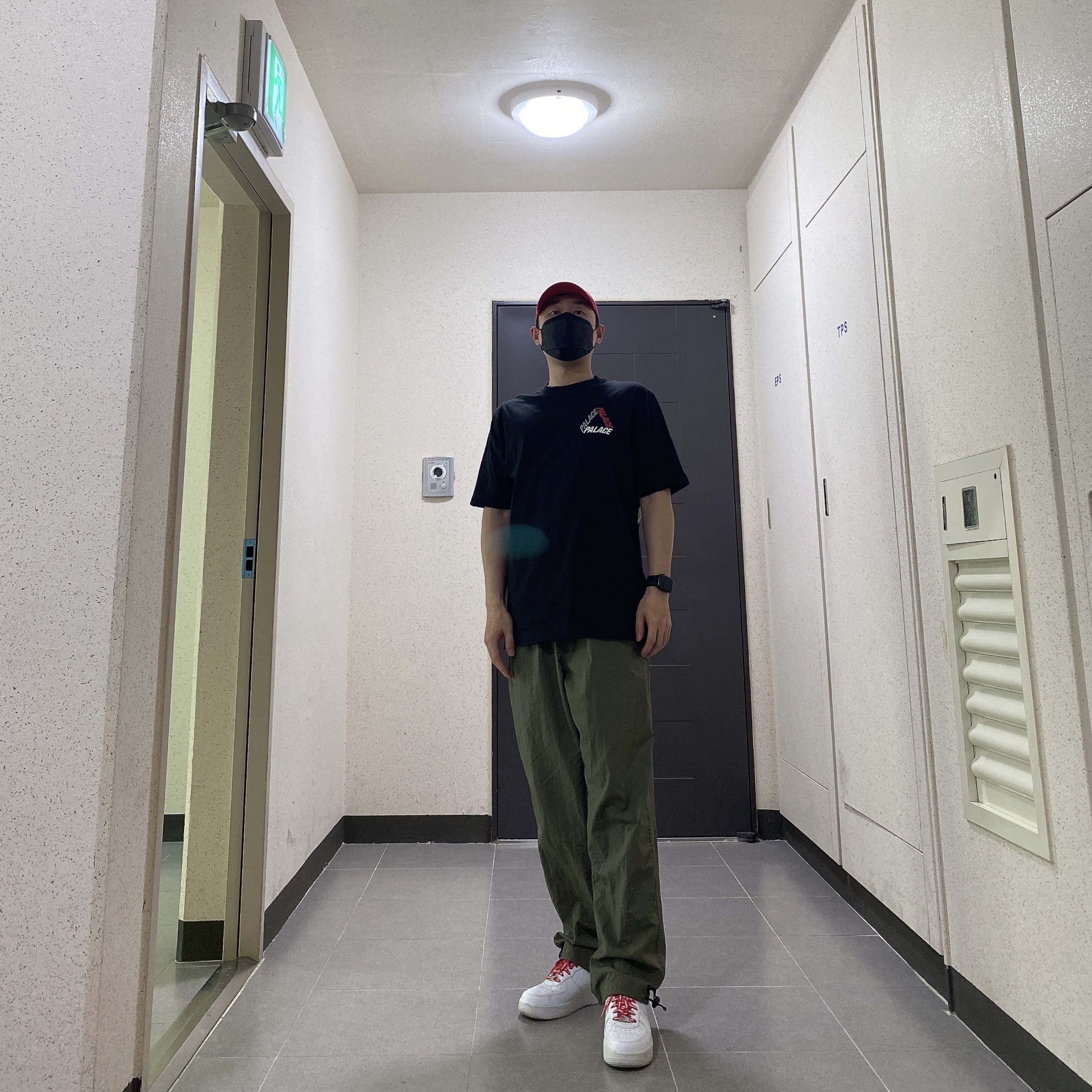 Palace P-3-K-9 T-Shirt Black - 22SS, Nike x Supreme Air Force 1 Low White 착용 스타일