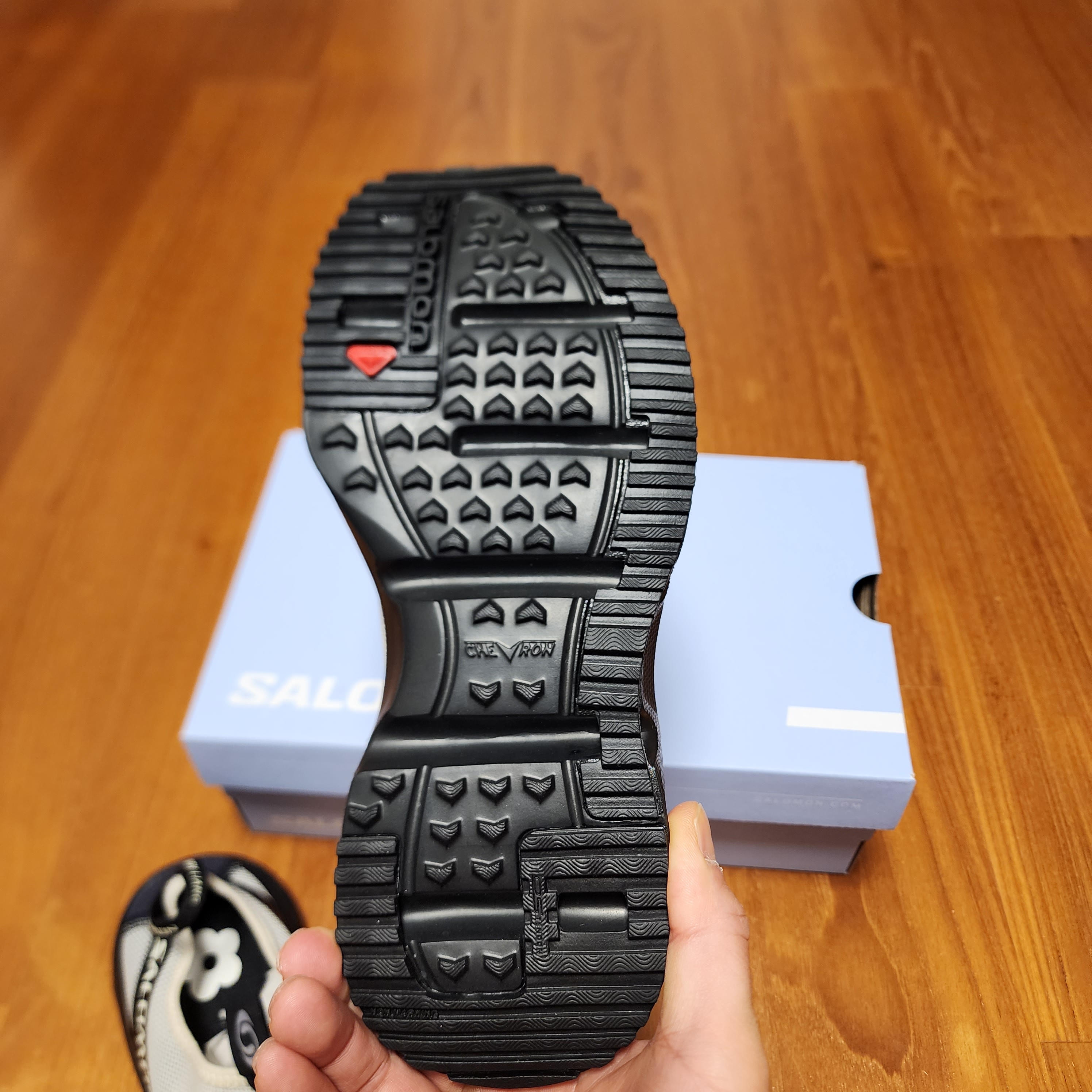 Salomon x Sandy Liang RX Moc 3.0 Black White 착용 스타일 - 5