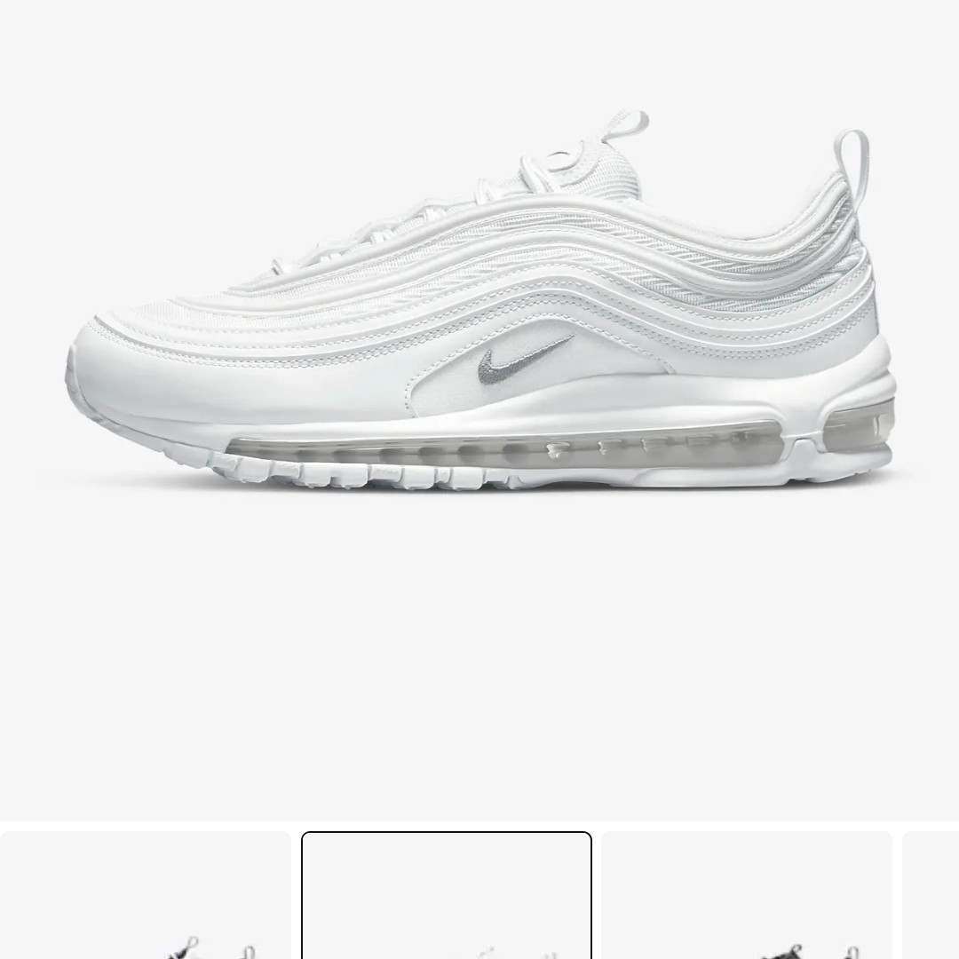 Nike Air Max 97 Triple White Wolf Grey 착용 스타일