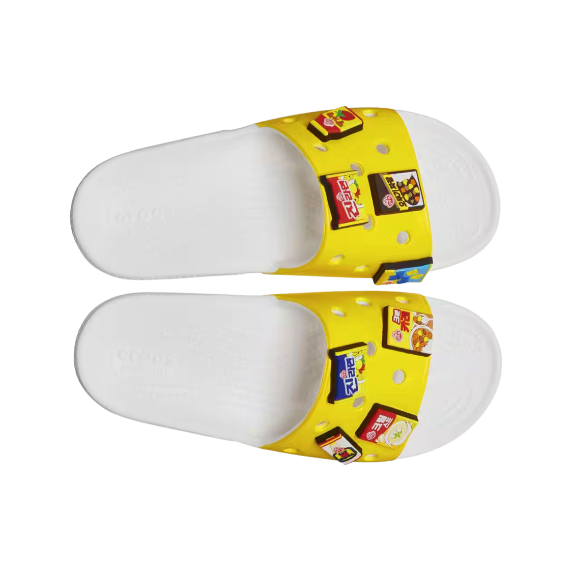 크록스 x 오뚜기 클래식 슬라이드 화이트 옐로우(Crocs x Ottogi Classic Slide White Yellow) - 2