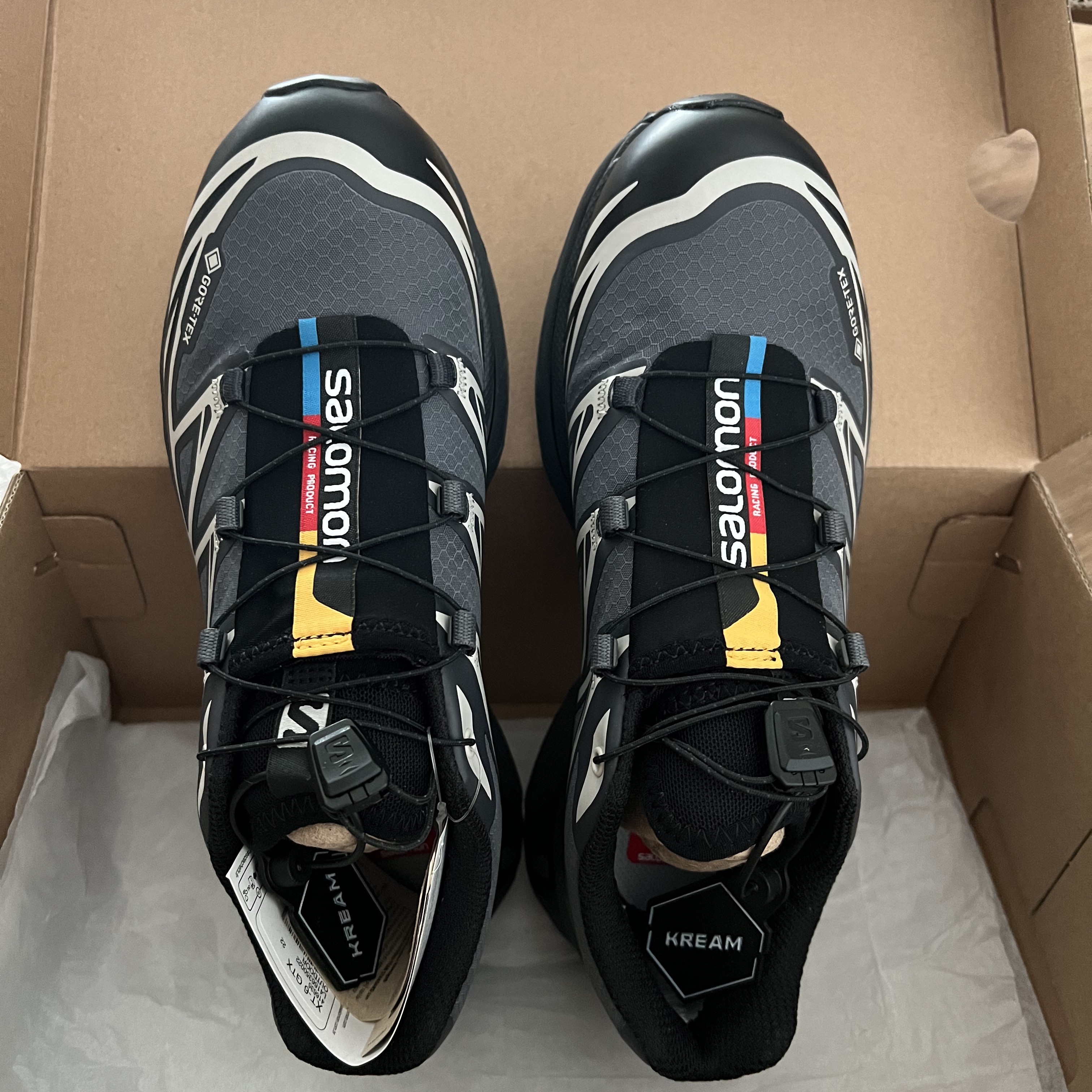 Salomon XT-6 Gore-Tex Black Ebony 착용 스타일 - 1