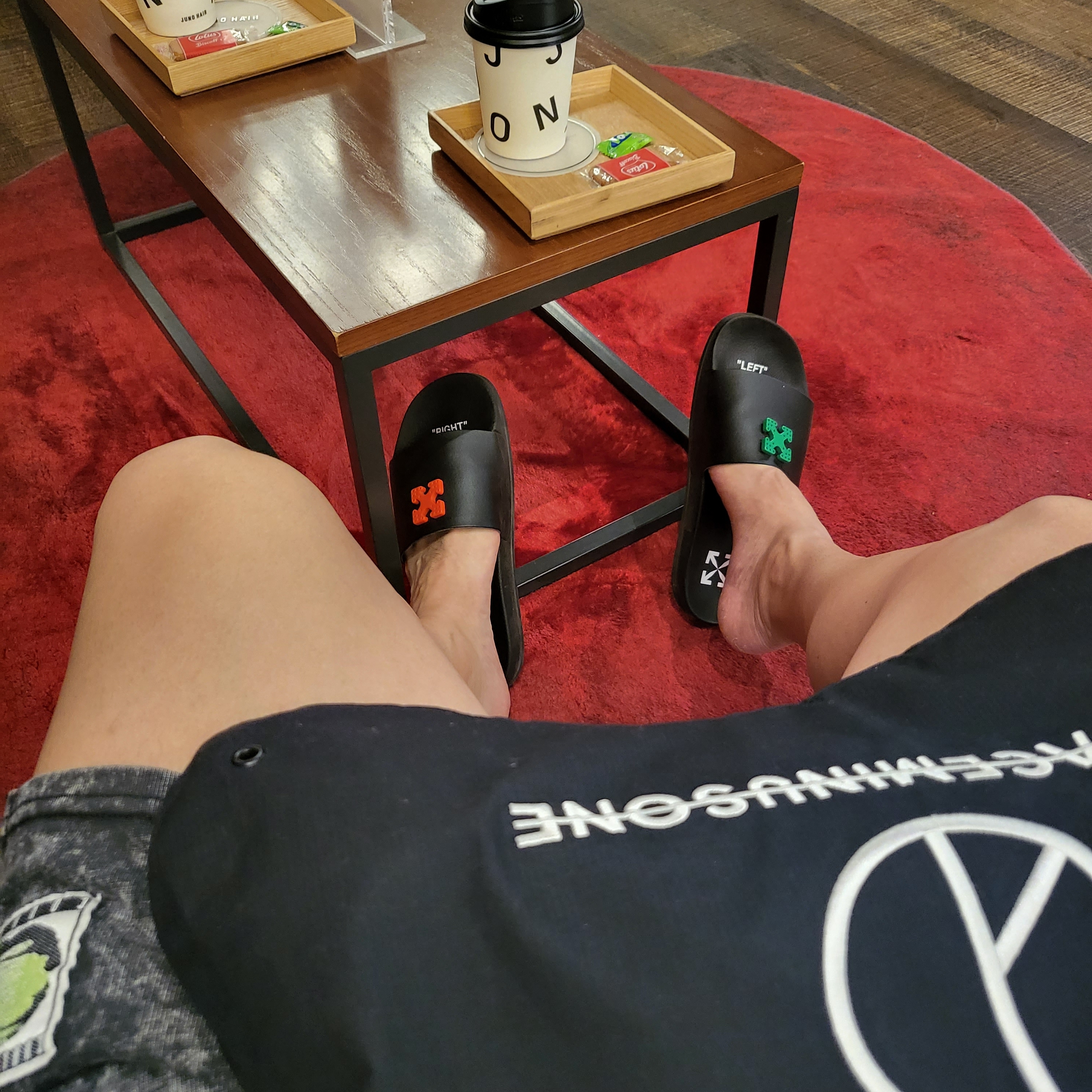 Nike x Peaceminusone Wide Pants Black (DR0096-010) 착용 스타일