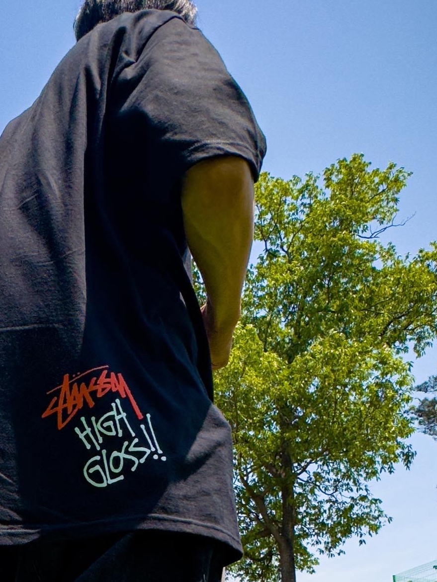 Stussy Spray Can T-Shirt Black, Jordan 1 Retro High OG Gym Red 착용 스타일 - 2