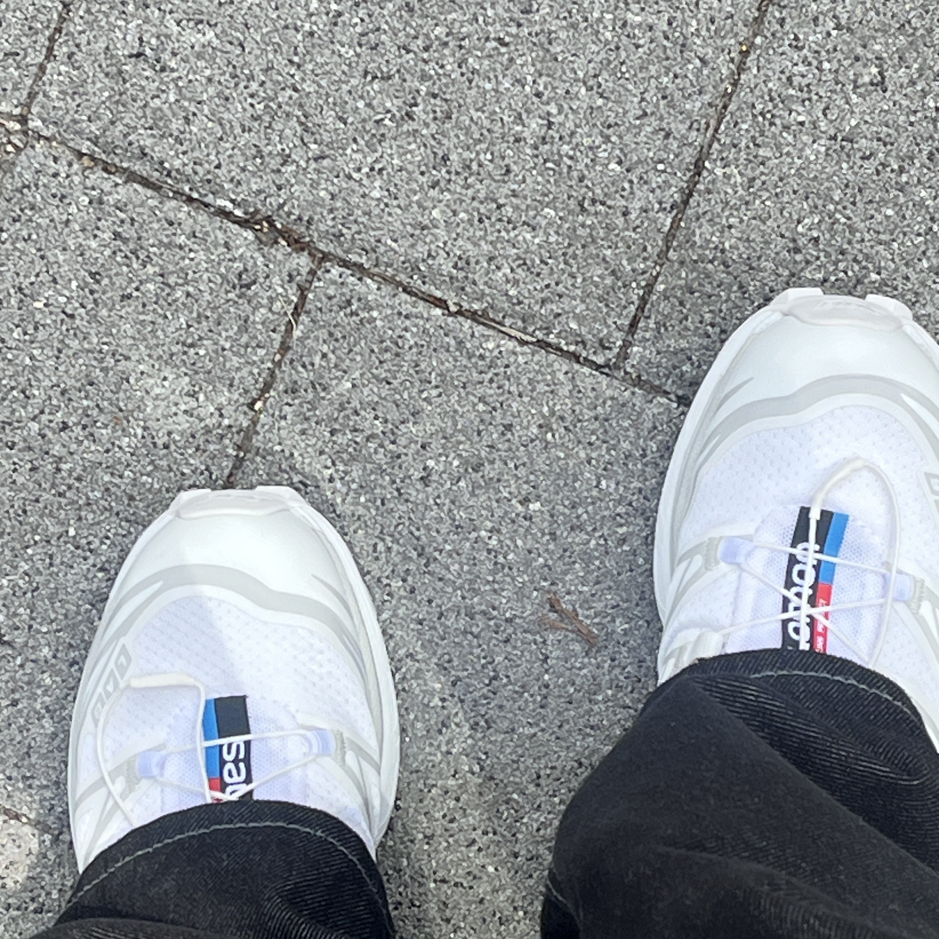 Salomon XT-6 ADV White 착용 스타일