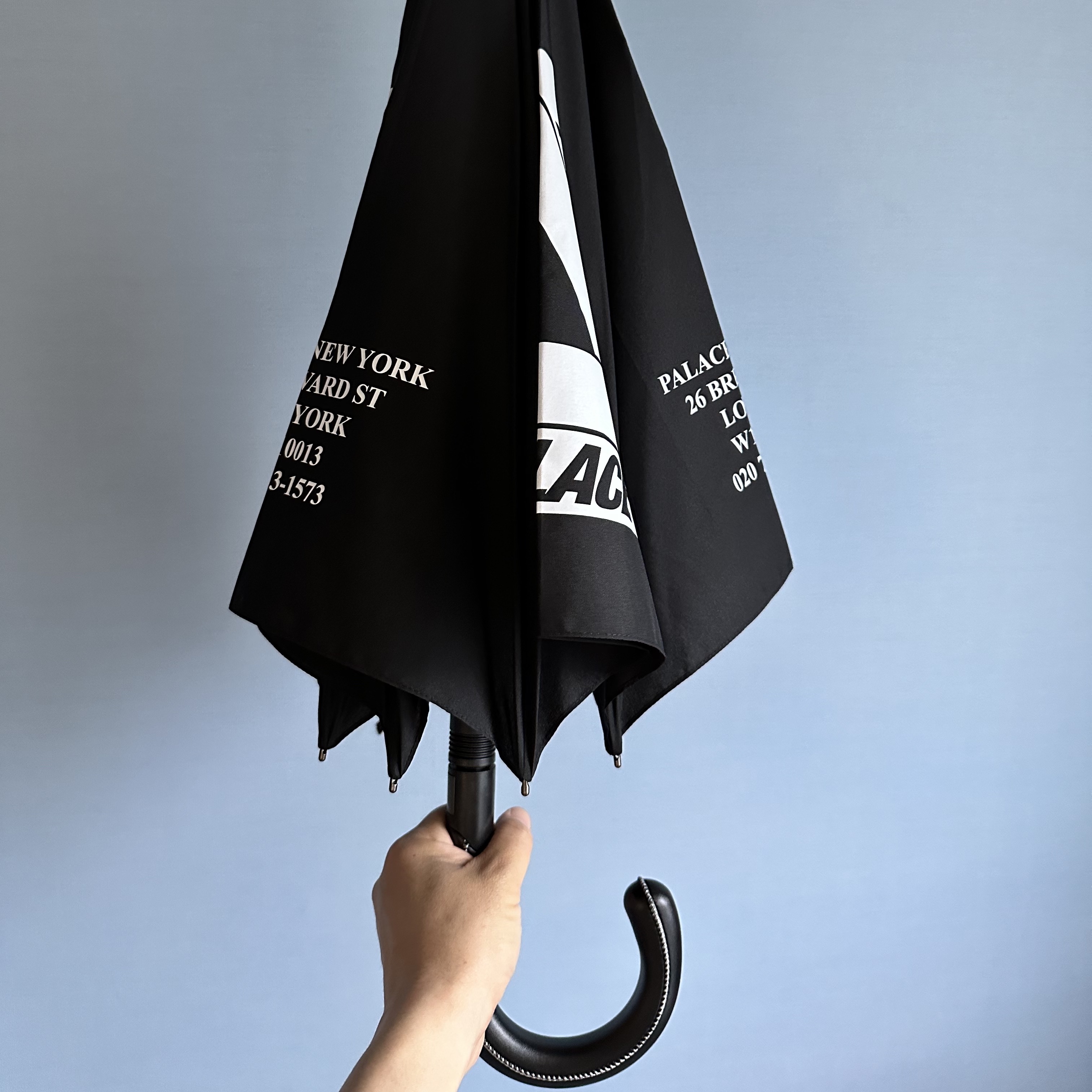 Palace Shop Umbrella Black - 22FW 착용 스타일