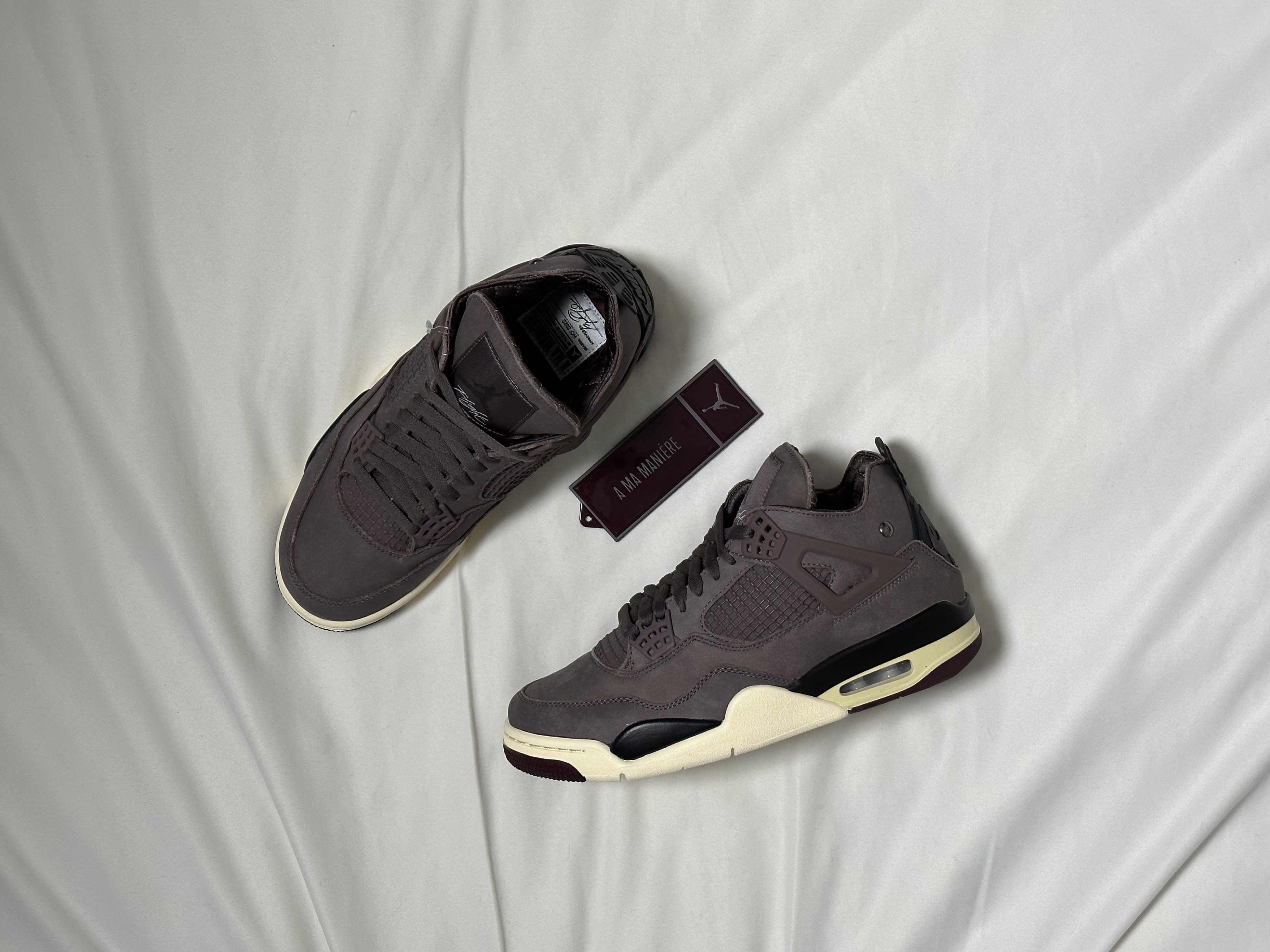 Jordan 4 x A Ma Maniere Retro Violet Ore 착용 스타일 - 1