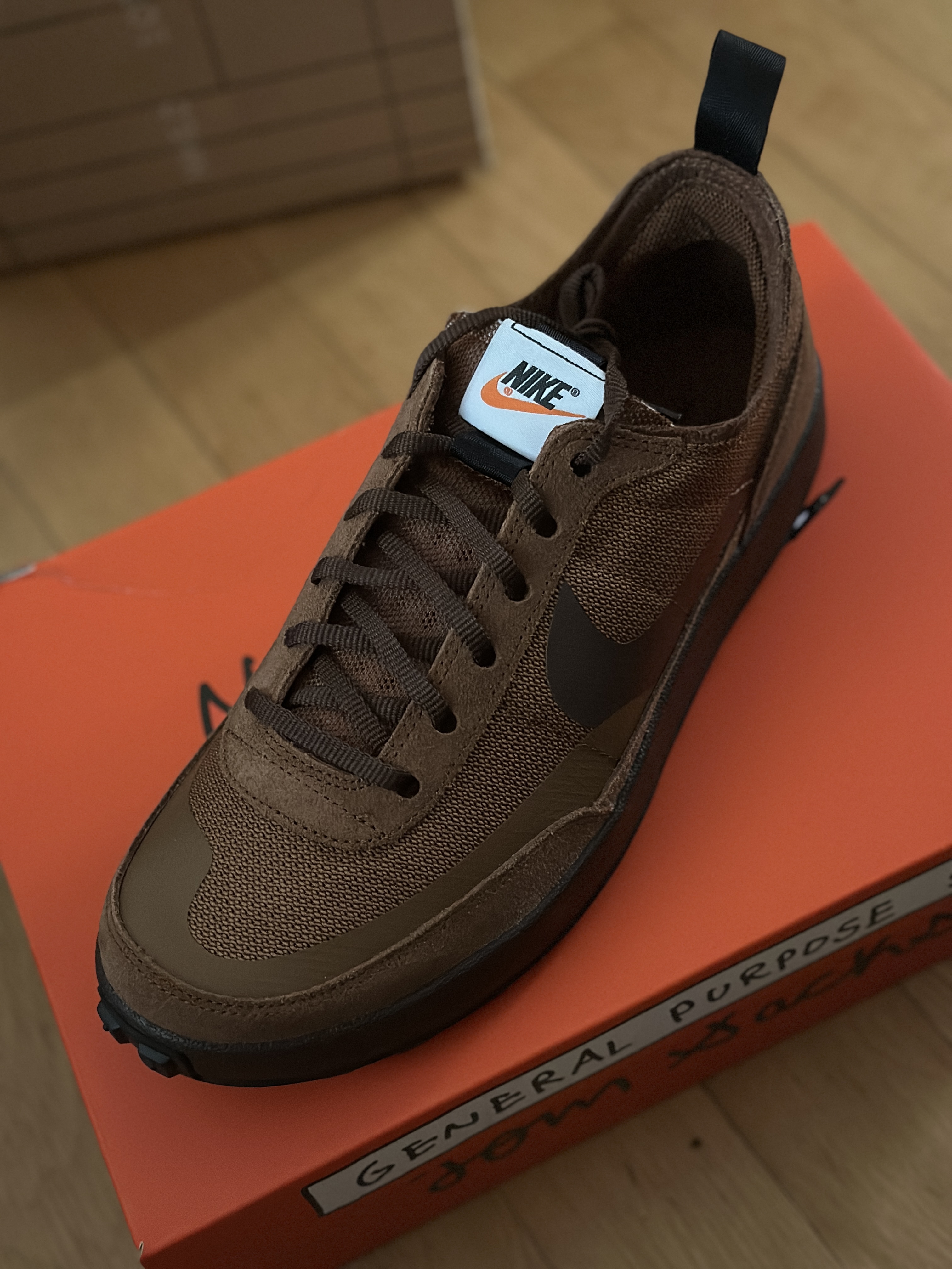 Nike x Tom Sachs General Purpose Shoe Brown 착용 스타일