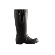 Hunter Tall Side Adjustable Wellington Boots Black