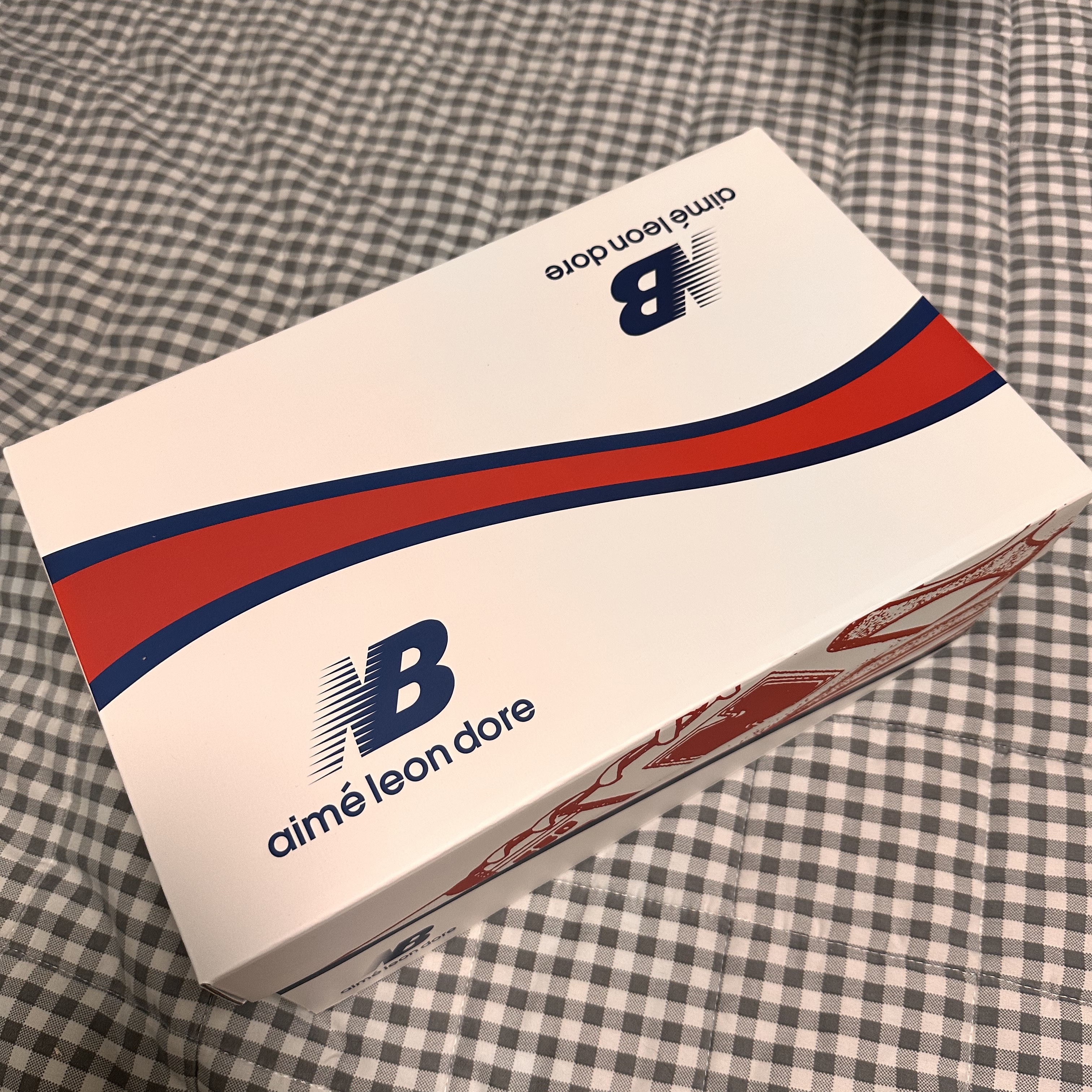 New Balance x Aime Leon Dore 550 Warm Sand 착용 스타일 - 1