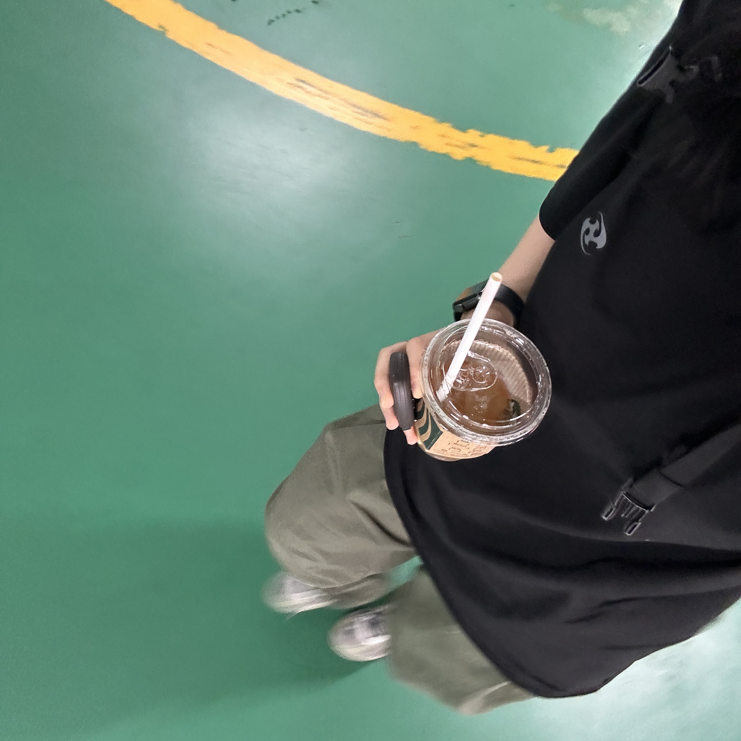 Sansan Gear Logo T-Shirt Black - 23SS, Asics Jog 100 S Sheet Rock - 2E Wide 착용 스타일