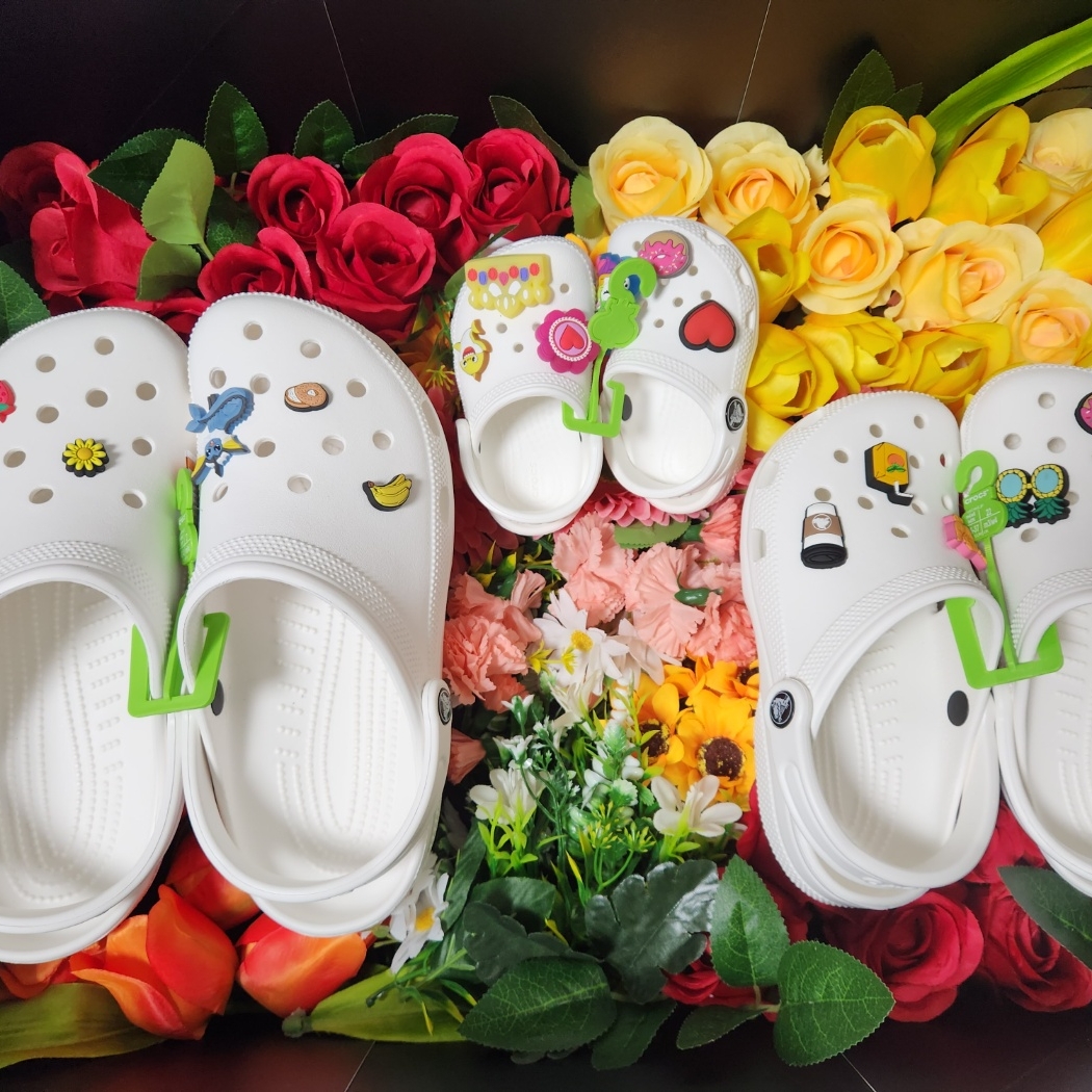 Crocs Classic Clog White 착용 스타일