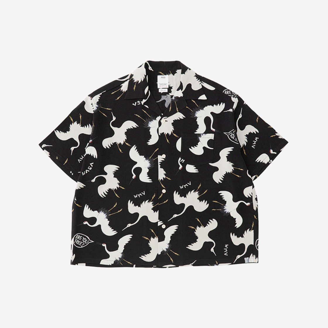 Visvim Crosby Shirt S/S Hikaku Black - 23SS 상세 이미지 1