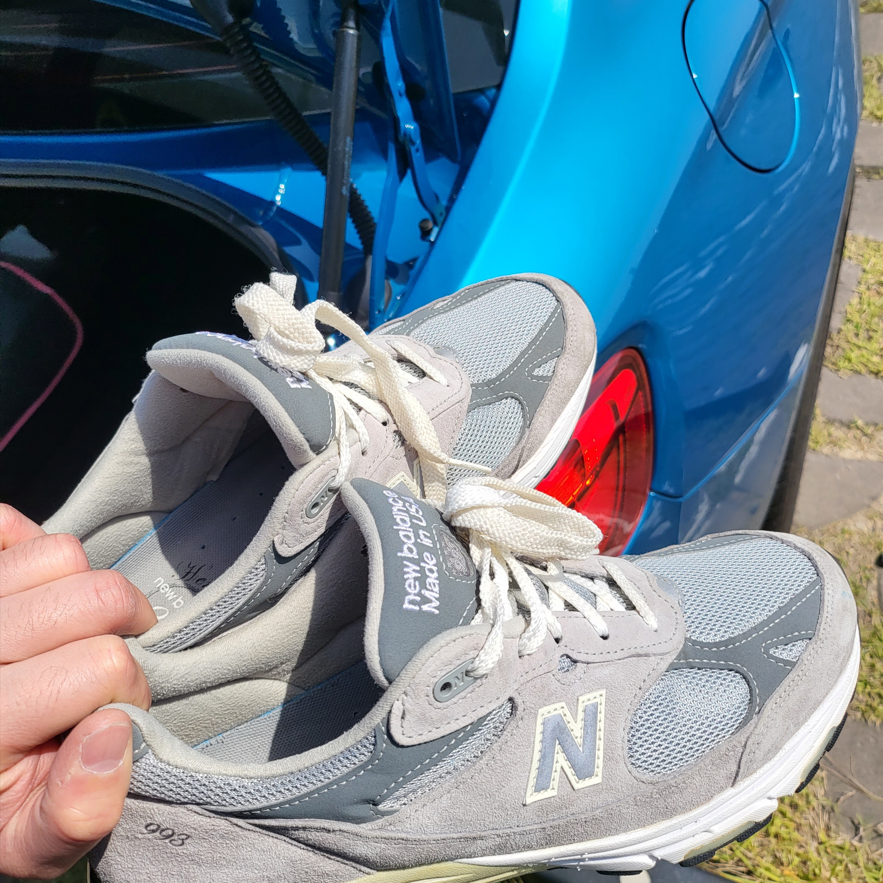 New Balance 993 Made in USA Grey - D Standard 착용 스타일