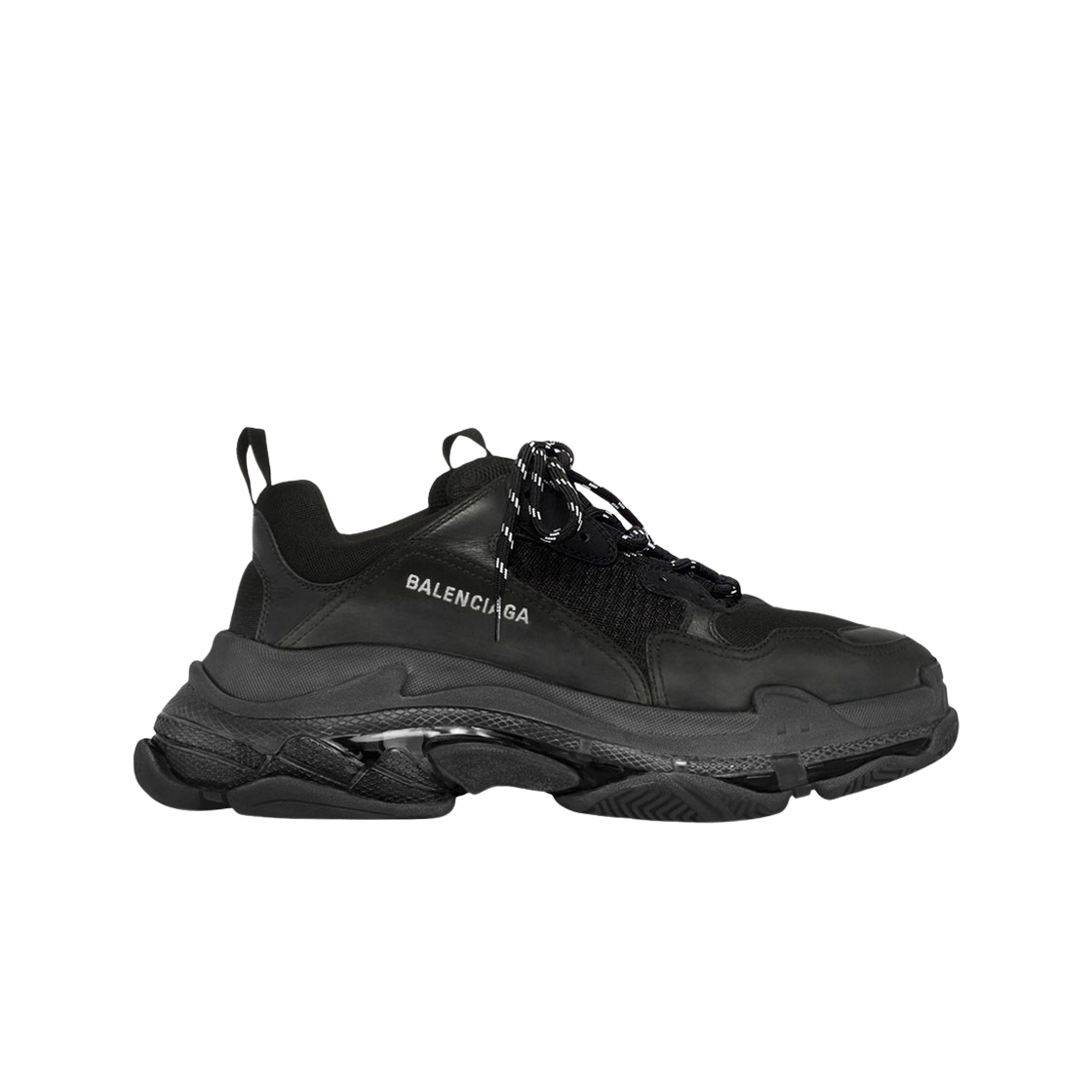 발렌시아가 트리플 S 스니커즈 클리어 솔 블랙(Balenciaga Triple S Sneakers Clear Sole Black)