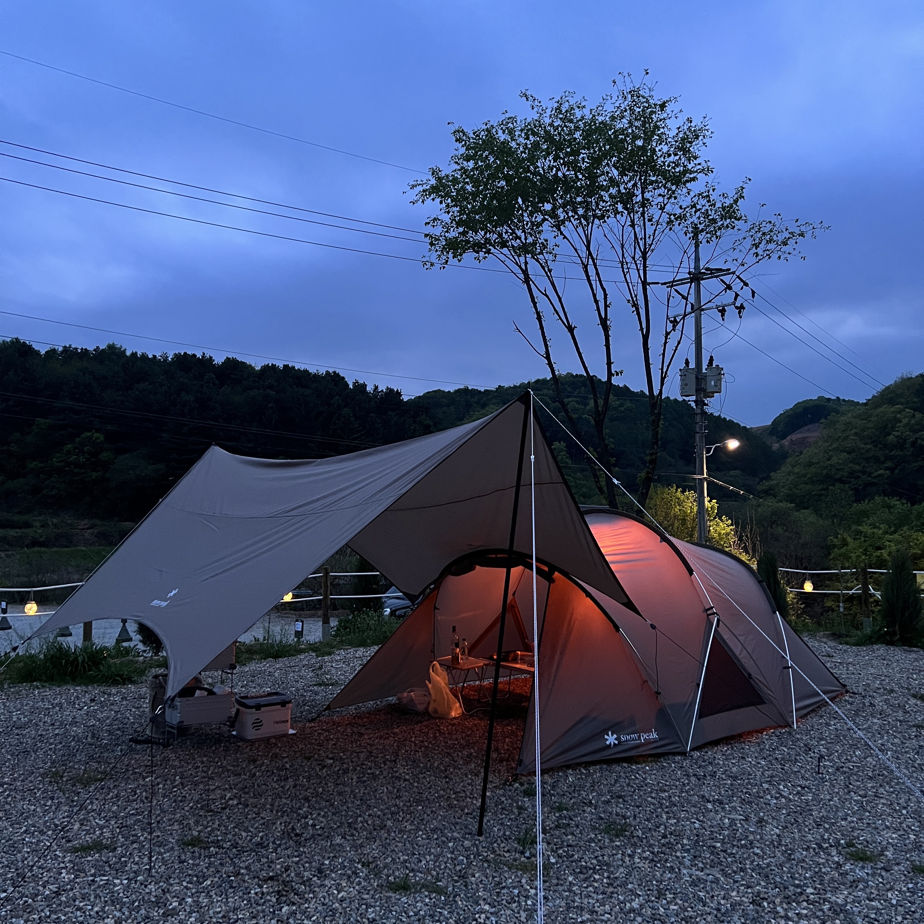 Snow Peak Land Nest M Tent Tarp Set 착용 스타일