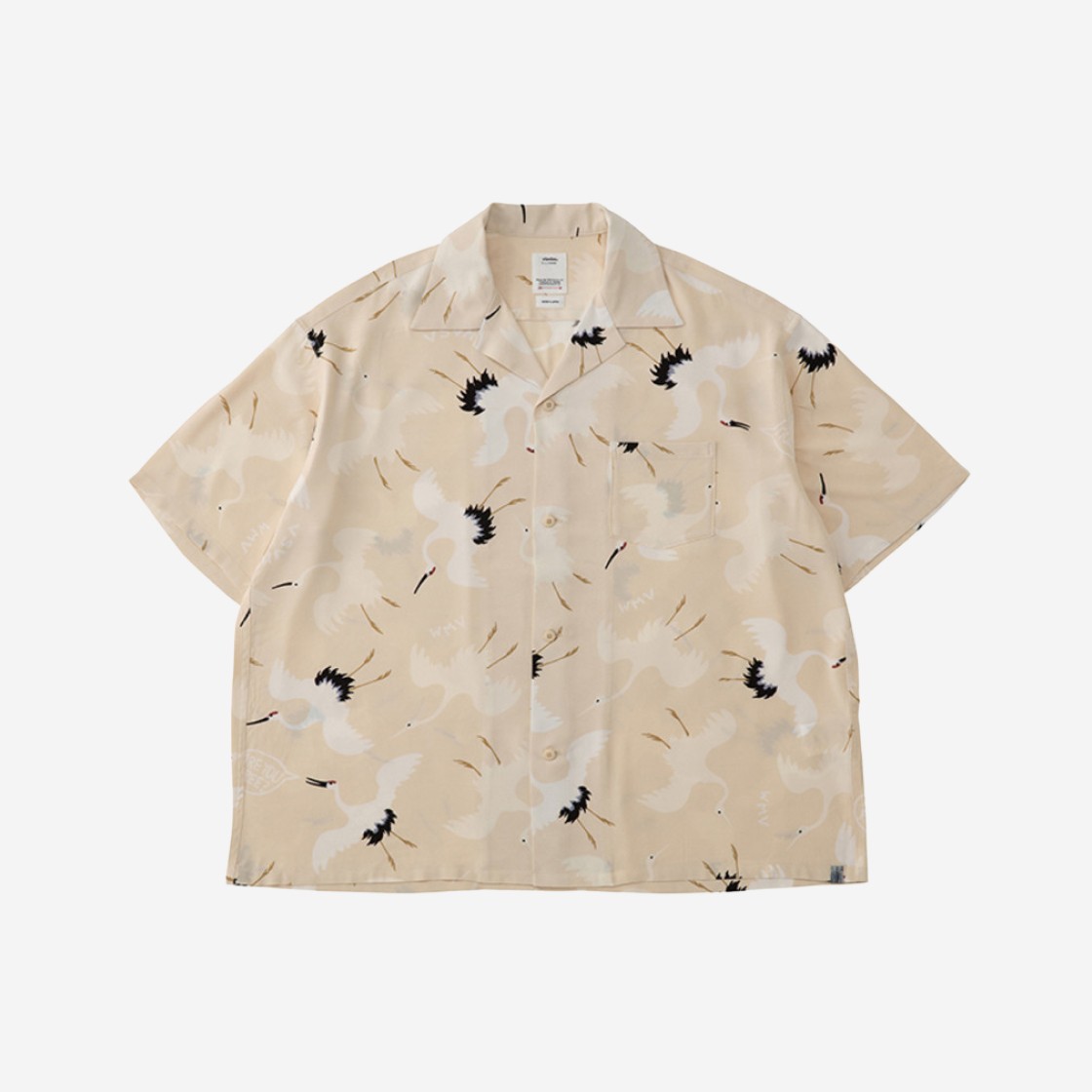 Visvim Crosby Shirt S/S Hikaku Ivory - 23SS 상세 이미지 1