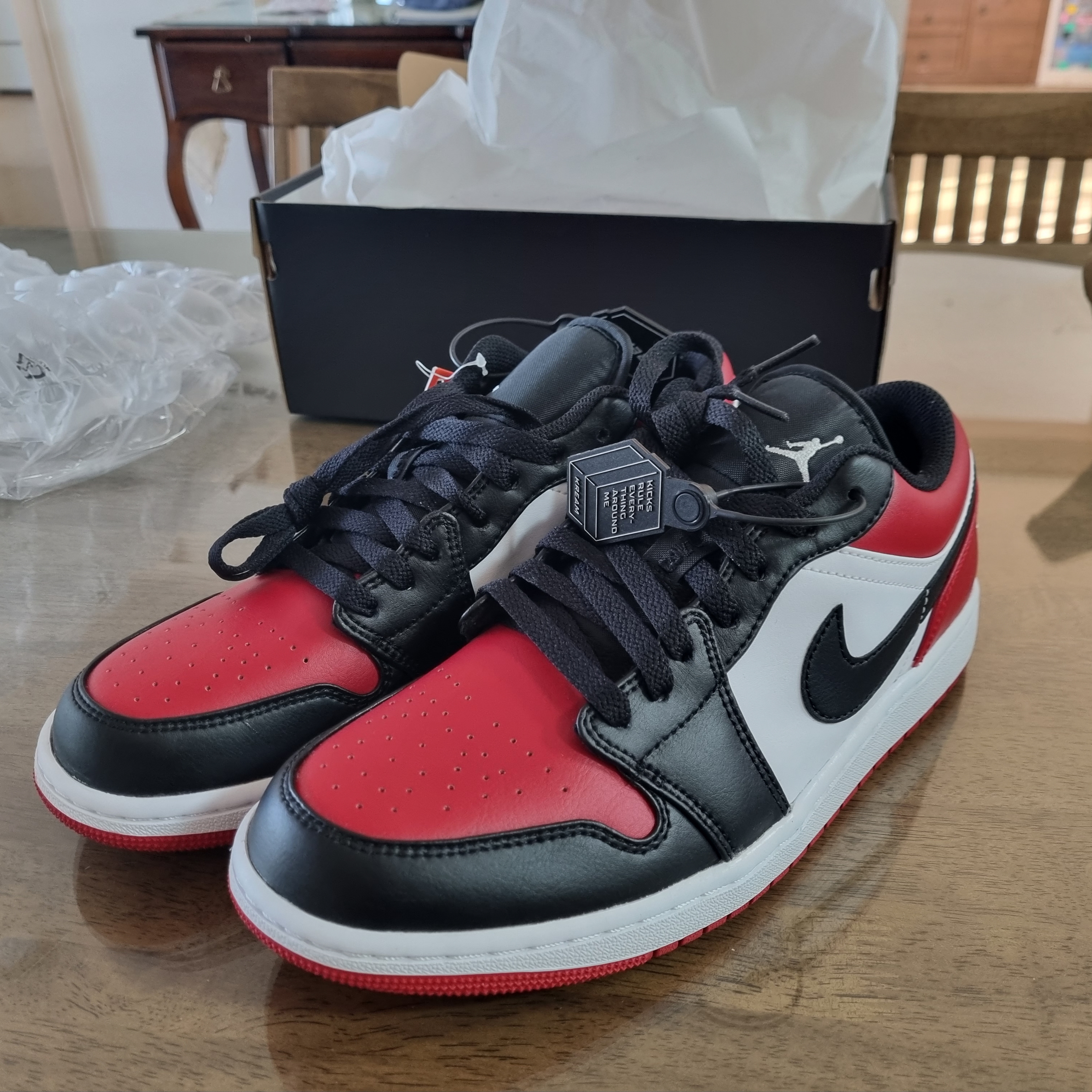 Jordan 1 Low Bred Toe 착용 스타일